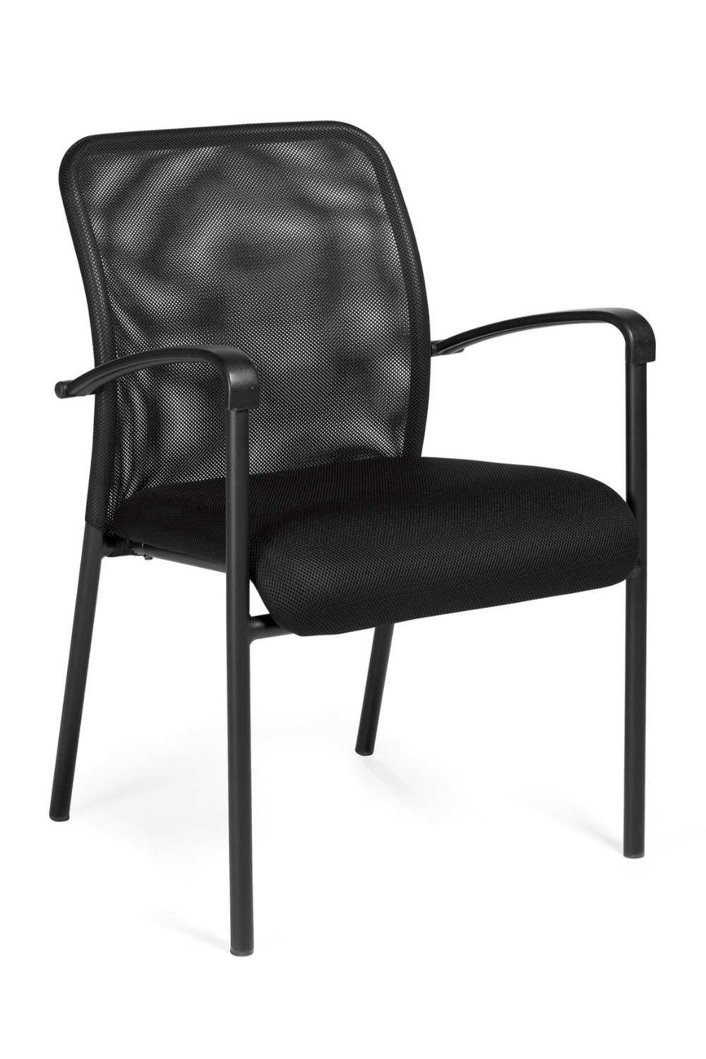 Mesh Back Guest Chair by Offices To Go (OTG11760B) - Ergonomic Office Chair with Breathable Mesh for Comfortable Seating - Perfect for Home Office, Conference Rooms & Waiting Areas