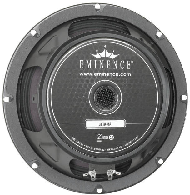 Eminence Beta 8A 8 Ohm 225W Professional Woofer Speaker for PA Systems, DJ Equipment, and Live Sound Reinforcement - High Power Bass Driver for Clear Audio Performance
