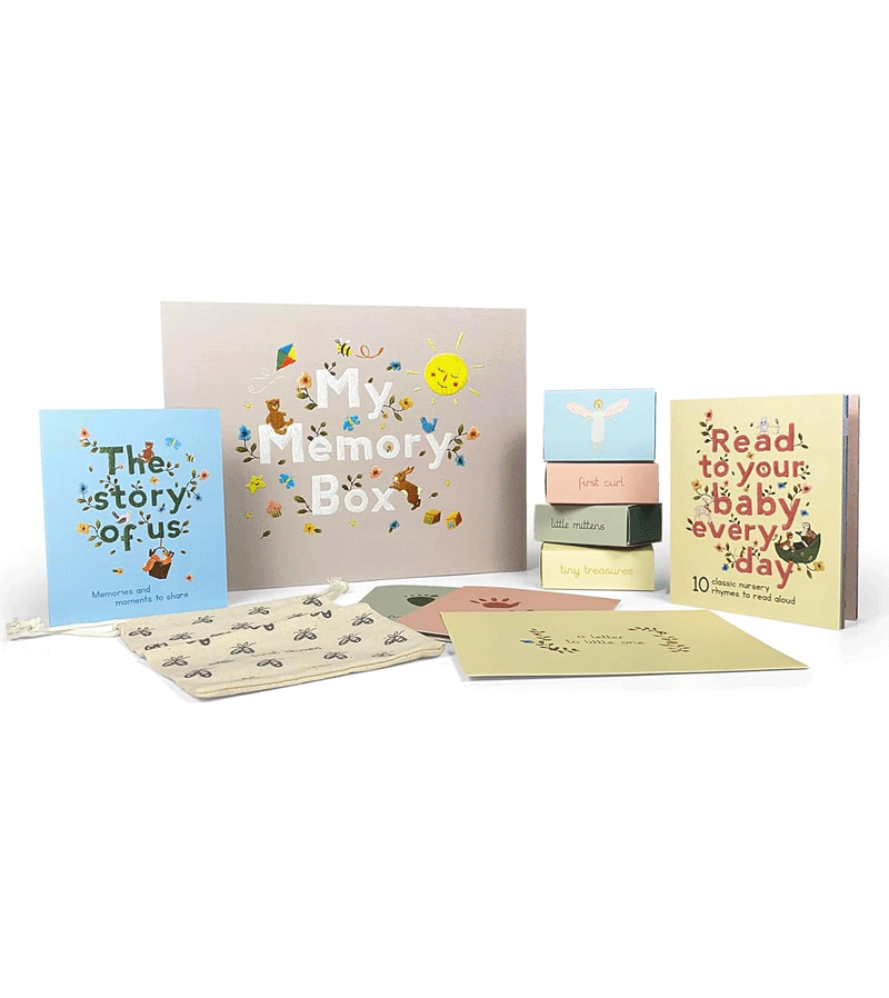 Chloe Giordano Baby Memory Keepsake Box - Wooden Storage for First Photos, Hospital Bracelets & Milestone Mementos - Perfect Baby Shower Gift & Nursery Decor