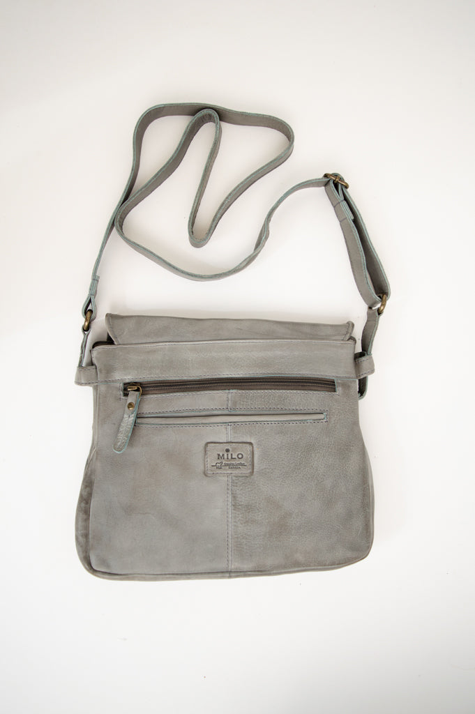 Stylish Grey Leather Handbag for Women - Trendy Crossbody Purse with Adjustable Strap, Perfect for Work, Travel & Everyday Use