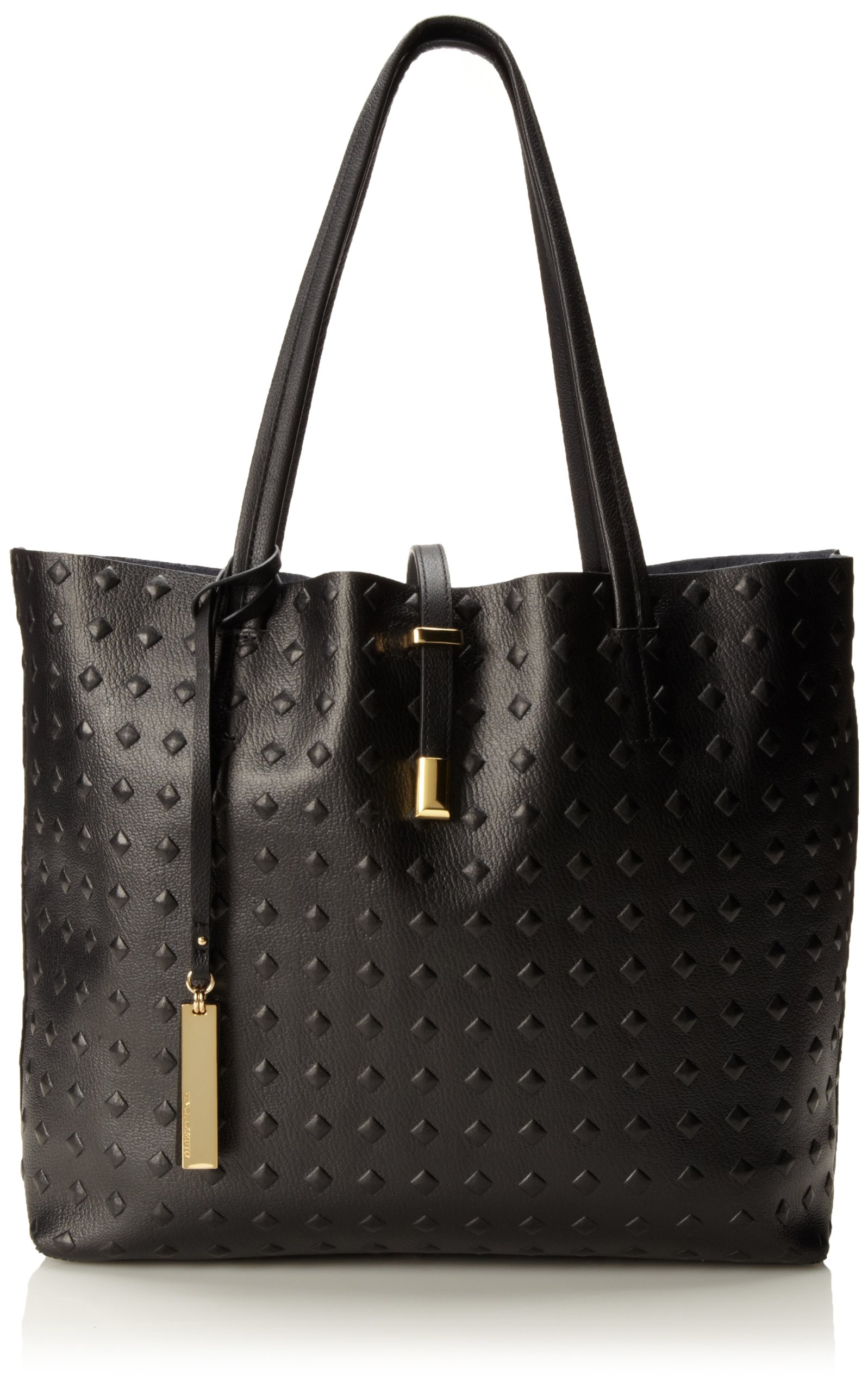 Vince Camuto Leila Travel Tote Bag - Stylish & Spacious Caviar Leather Carryall for Women | Perfect for Work, Weekend Getaways & Airplane Travel