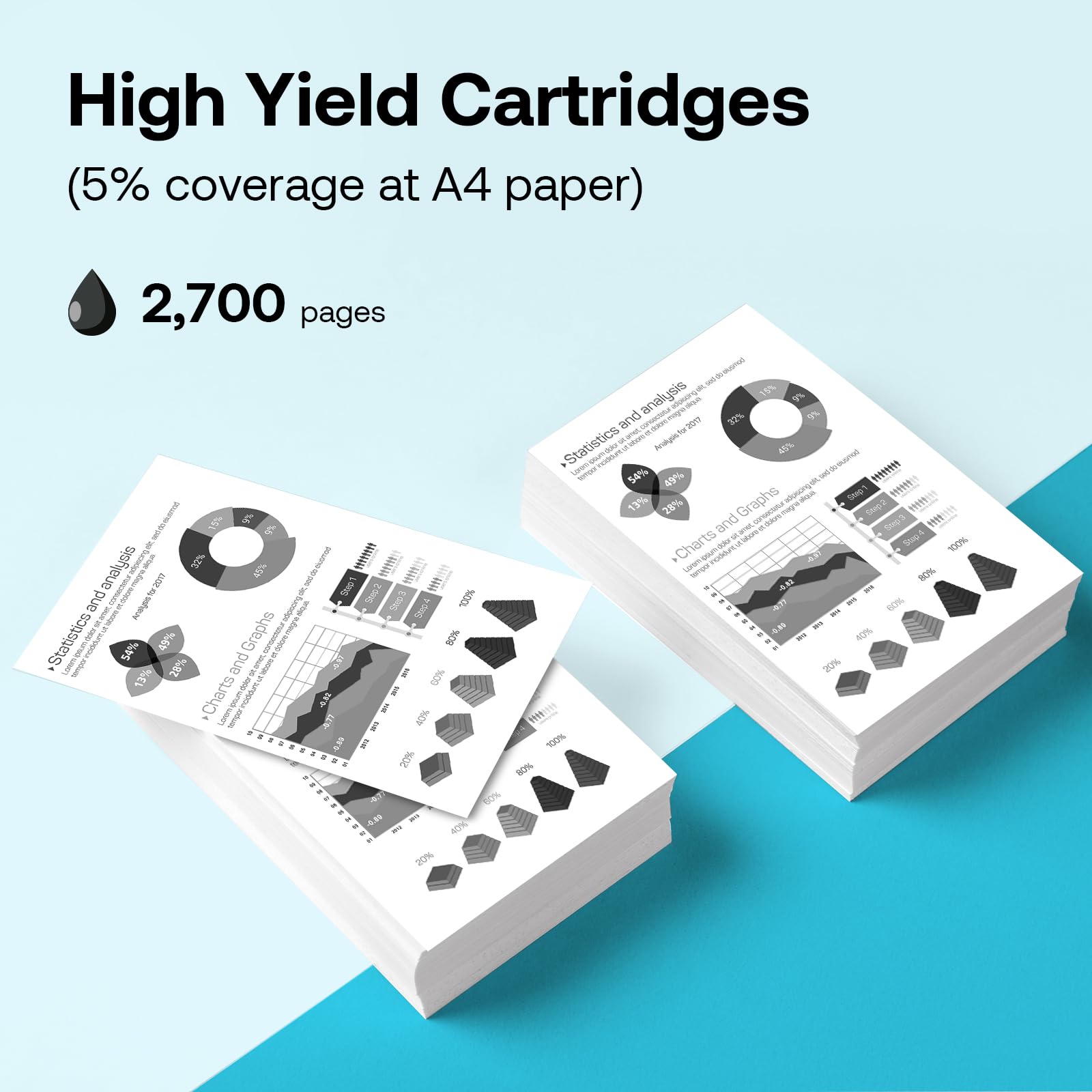 High Yield 80A Black Toner Cartridge (2 Pack) - Compatible with HP 80A CF280X CF280A 80X for HP LaserJet Pro 400 M410 M401D M401A M401N M401 Printers - Perfect for Office Printing & High Volume Documents