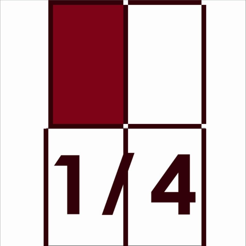 1/4 Size