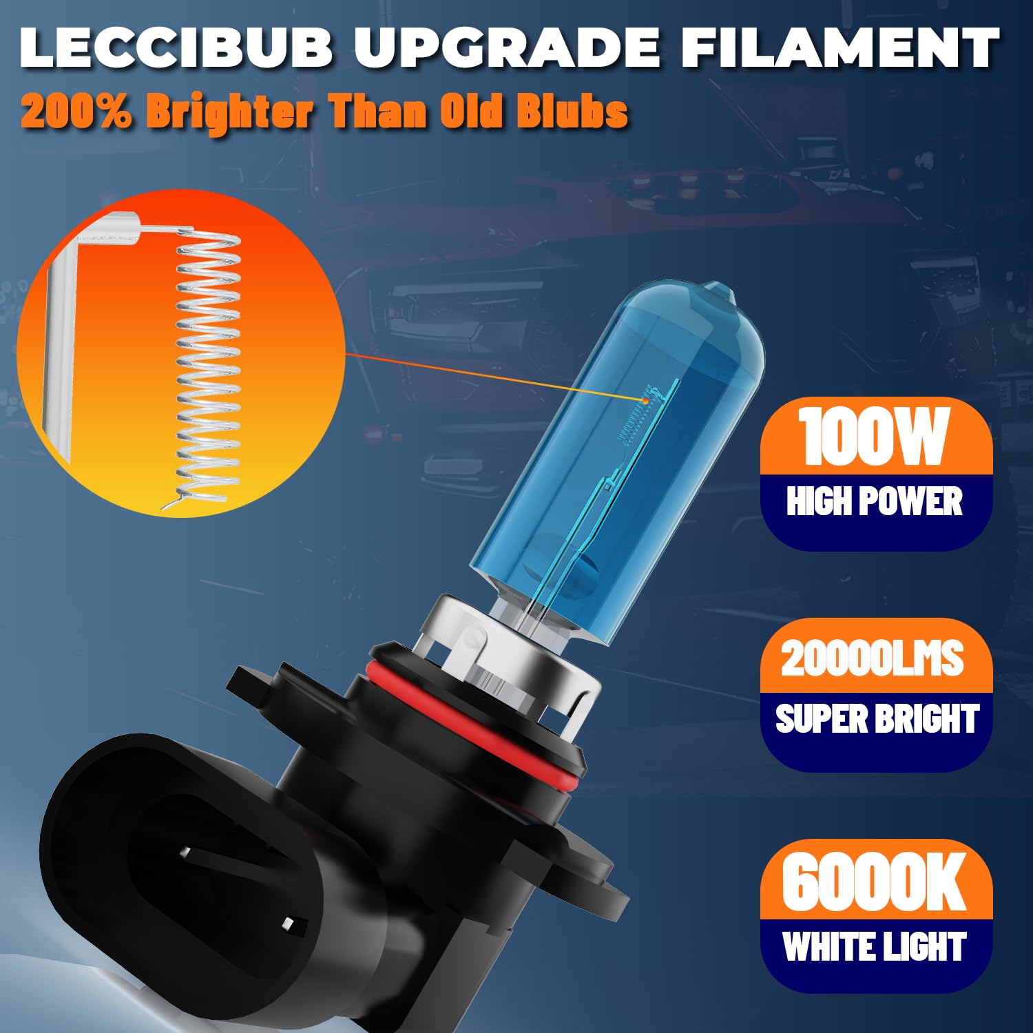 9005 & H11 Halogen Headlight Bulbs for Toyota Camry 2007-2017 - Super Bright 6000K White Light - High/Low Beam Replacement - Easy Plug & Play Installation - Pack of 4 - Perfect for Night Driving and Foggy Conditions