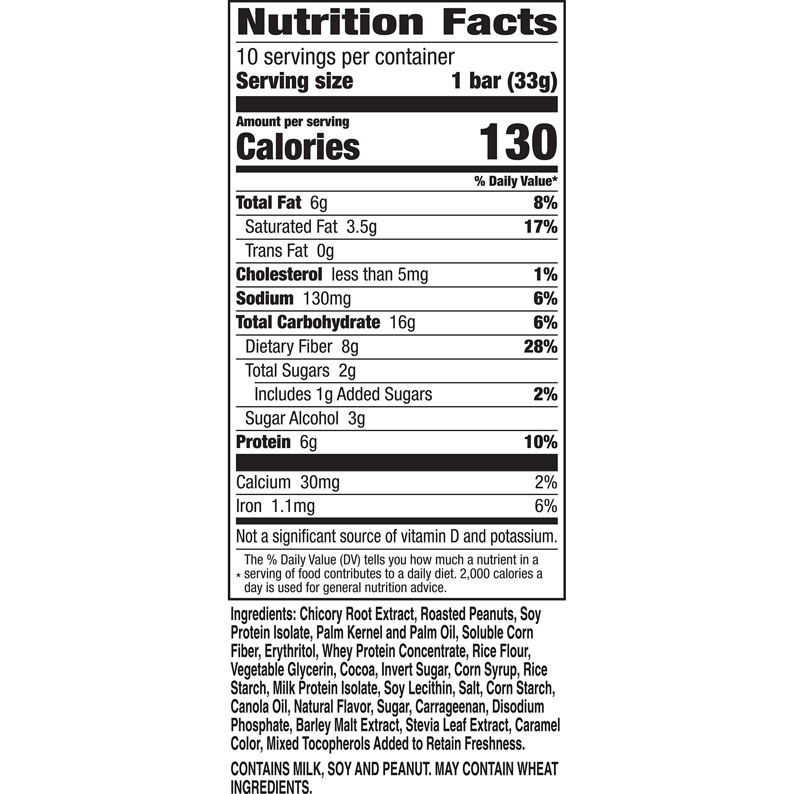Fiber One Chewy Protein Bars - Caramel Nut Flavor, High Protein Snack Bars (10 Count) | Healthy On-the-Go Breakfast & Post-Workout Energy Boost
