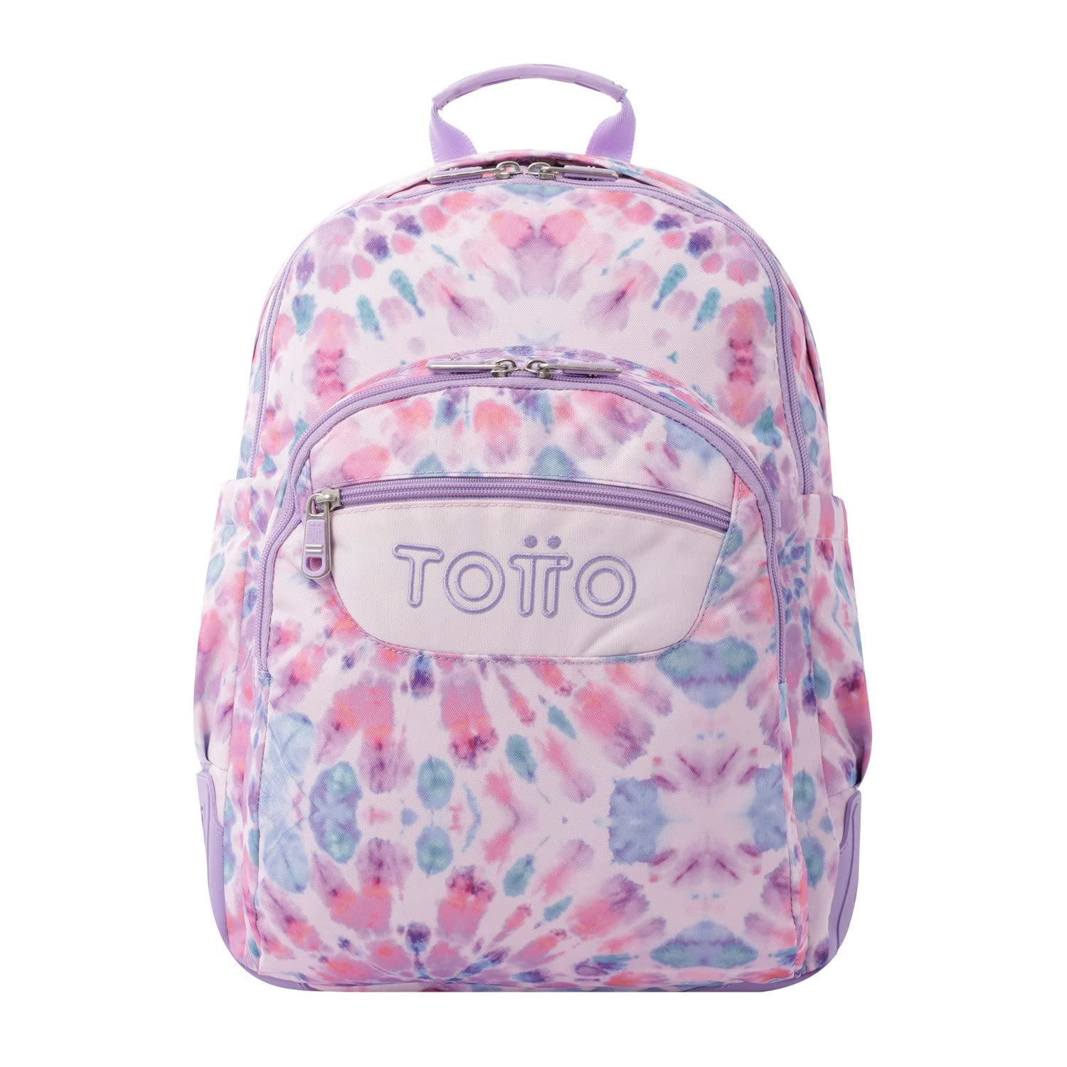 Totto Tie Dye Pink Backpack for School - Crayola Inspired Design | Trendy Kids Backpack for School, Travel & Everyday Use