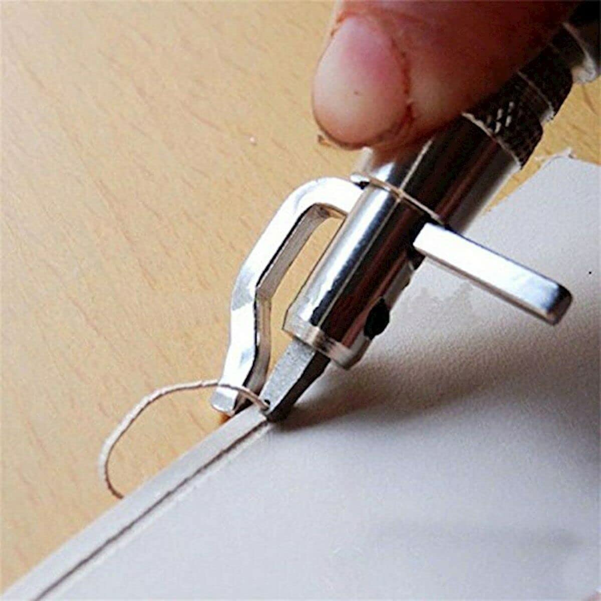 Premium Leathercraft Stitching Groover, Skiving Edger & Beveler Kit - Professional Leather Working Tools for DIY Projects, Handmade Wallets, Belts & Bags (Ideal for Leather Crafting, Repair & Custom Creations)