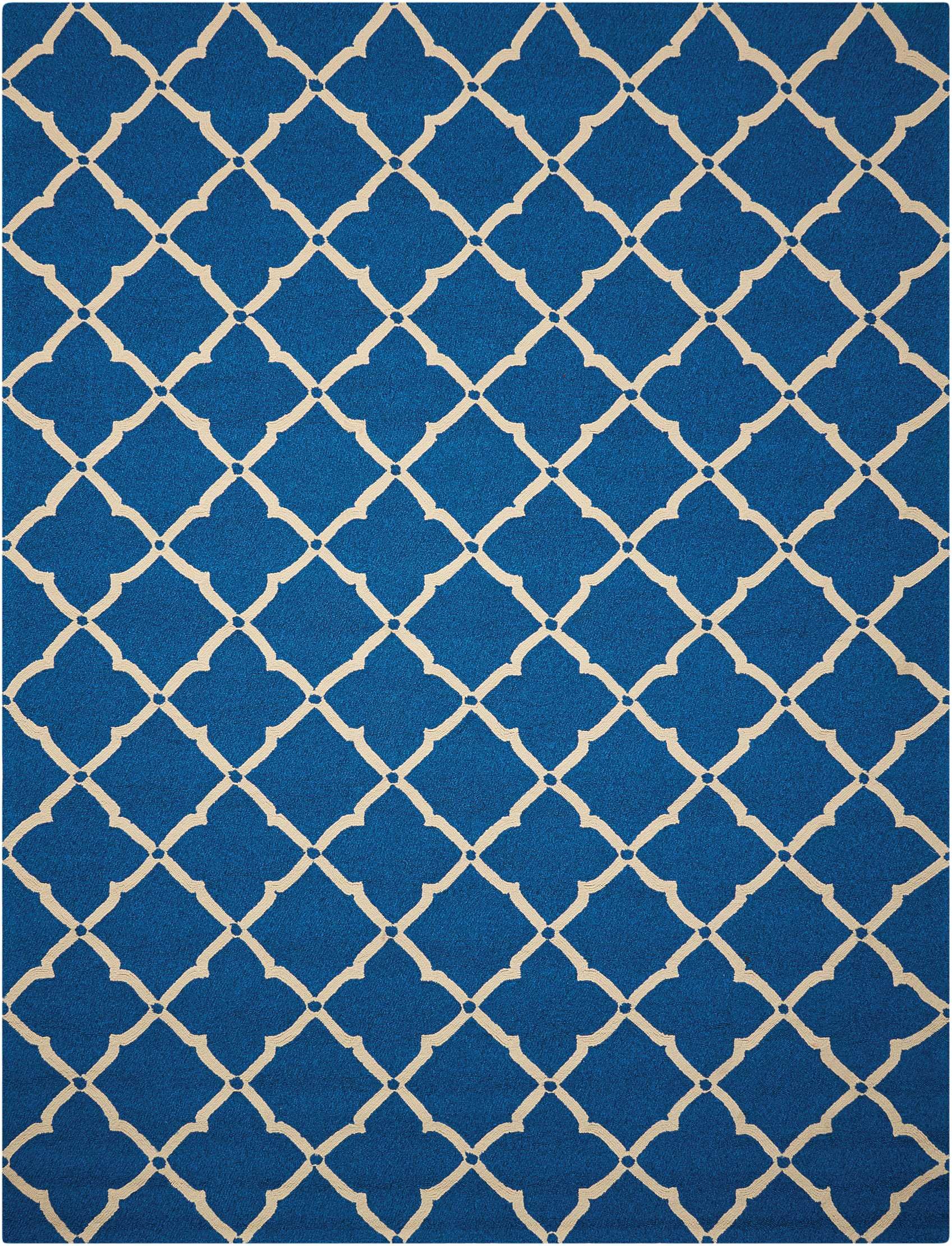 Nourison Portico Indoor/Outdoor Navy Blue 8' x 10'6