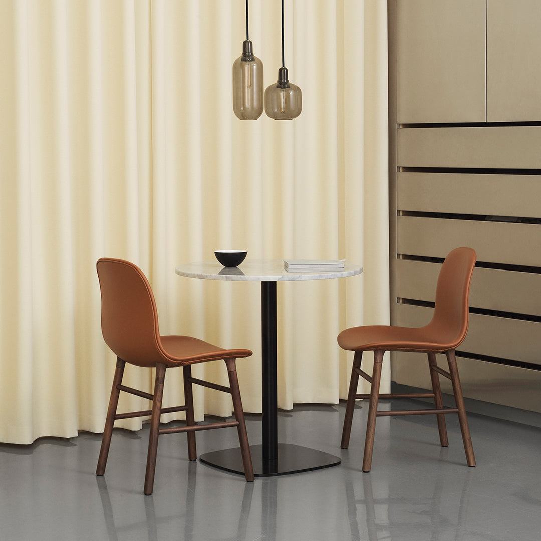 Modern Upholstered Form Chair with Solid Wood Legs - Comfortable Lounge Chair for Living Room, Bedroom, or Office