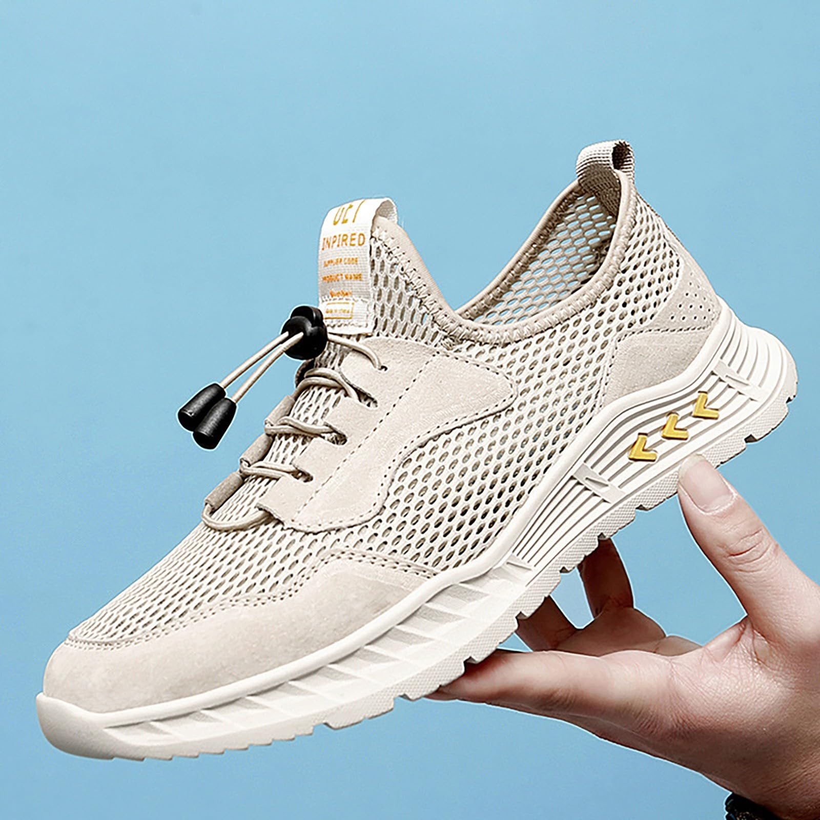 **Men's Breathable Lightweight Running Shoes - Comfortable Mesh Trainers for Jogging, Hiking & Fitness - Slip-On Sports Shoes for Walking, Gym & Outdoor Activities**