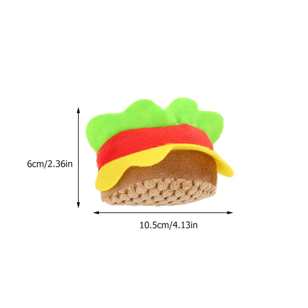 Balacoo 2-Pack Self-Help Chew Toys for Puppies & Kittens - Teething Relief Pet Toys, Soft Plush Mouse & Bread-Shaped Cat Toys for Teething, Boredom Relief & Dental Health - Perfect for Playtime & Travel