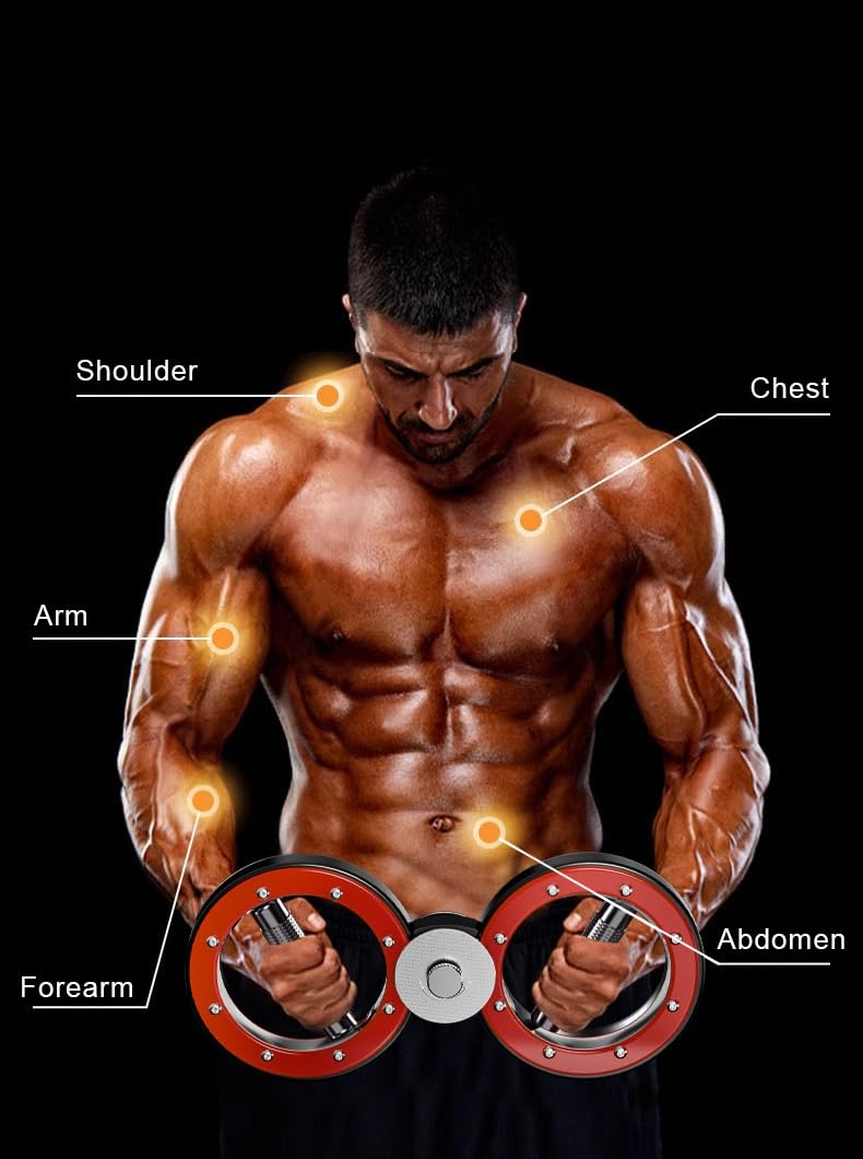 12LB Burn Machine - Adjustable Resistance Spinning Arm Trainer for Grip Strength & Forearm Workouts | Home & Gym Use for Boxing, MMA, and Fitness Training
