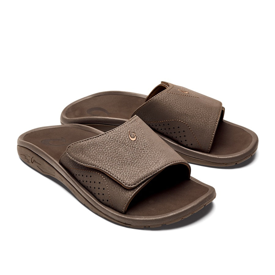 Olukai Nalu Slide Men's Comfortable Waterproof Sandals for Beach, Pool & Outdoor Activities - Lightweight & Durable Flip Flops