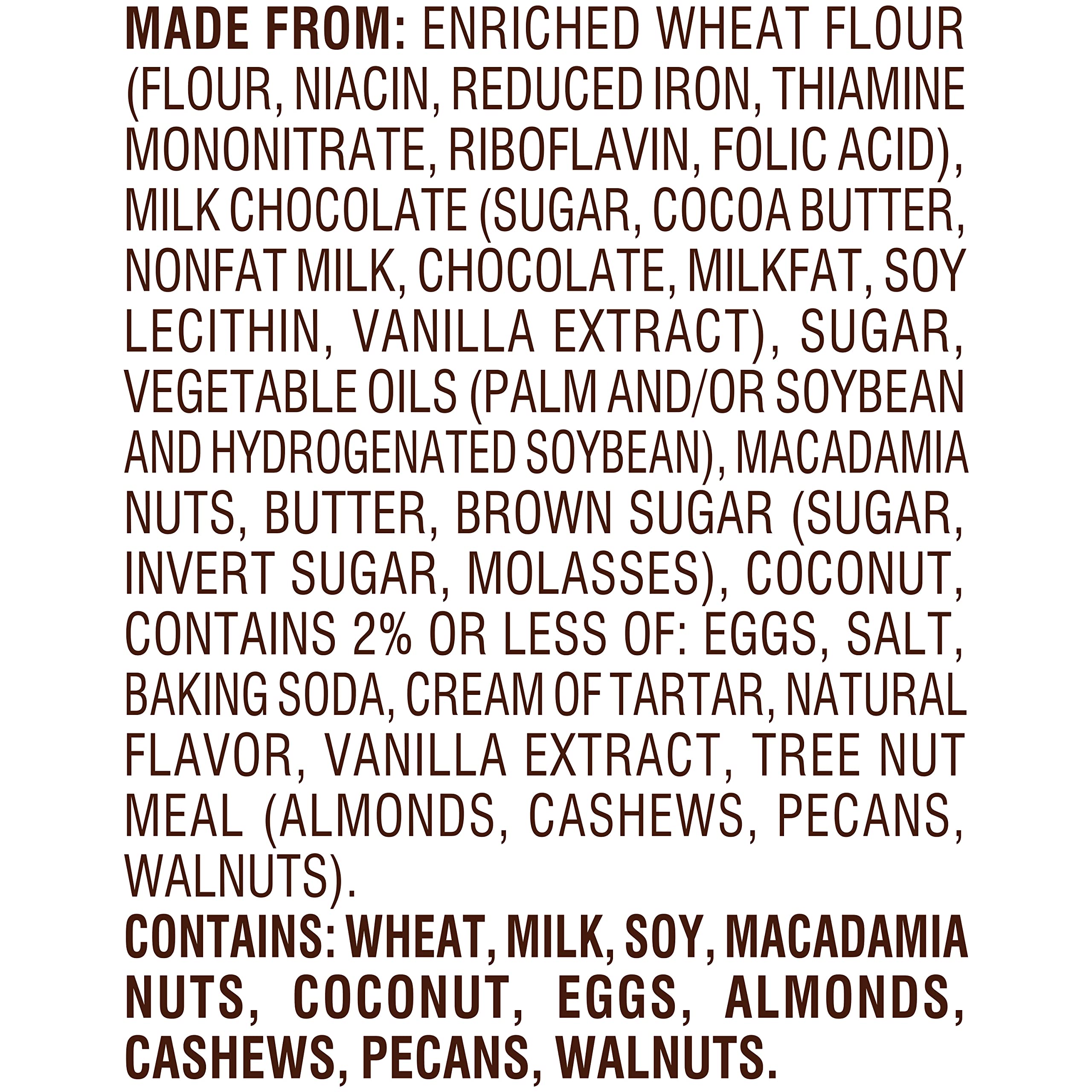 Pepperidge Farm Sausalito Milk Chocolate Macadamia Nut Cookies - Crunchy Gourmet Cookies, 7.2oz Bag (8 Cookies) - Perfect for Snacking, Gifts & Coffee Time