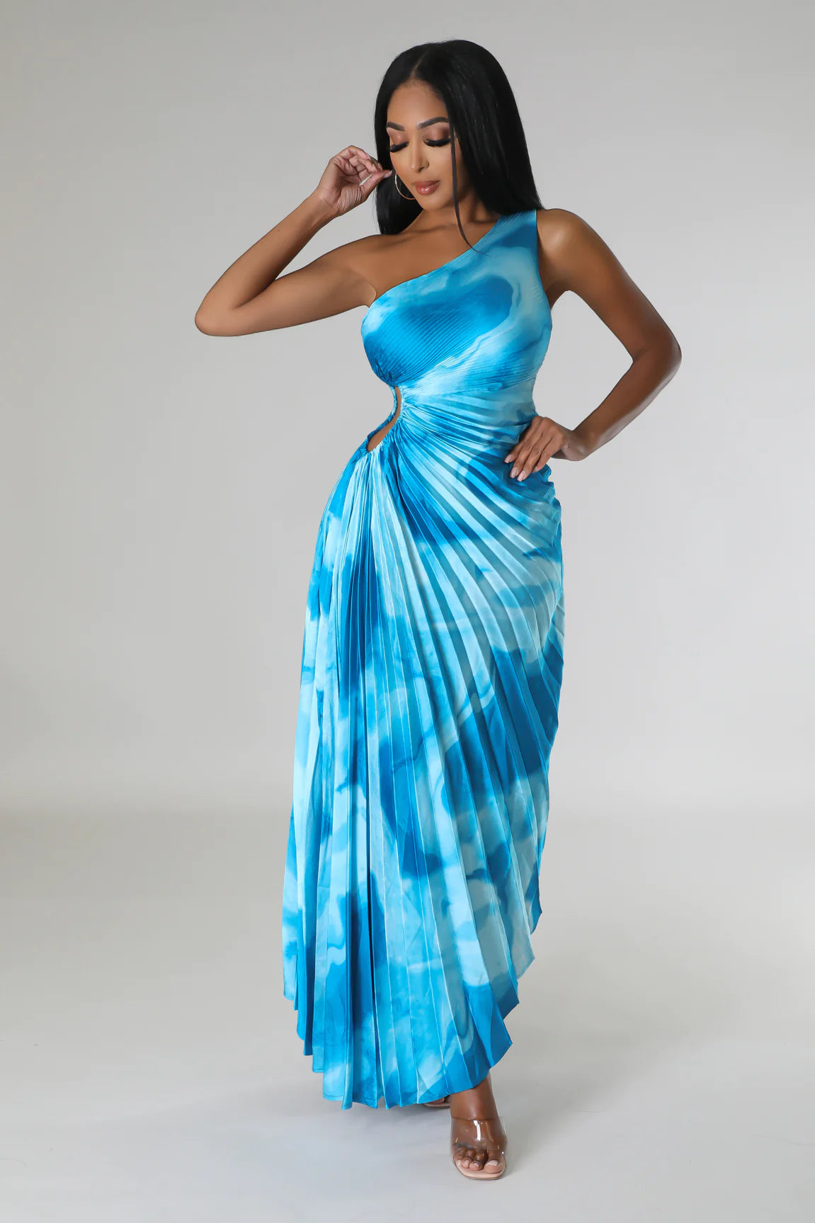 Aniya Oasis Maxi Dress for Women - Flowy Long Summer Dress with Pockets, Boho Beach Cover Up, Plus Size Vacation Sundress (Perfect for Beach, Pool, Travel & Casual Outings)