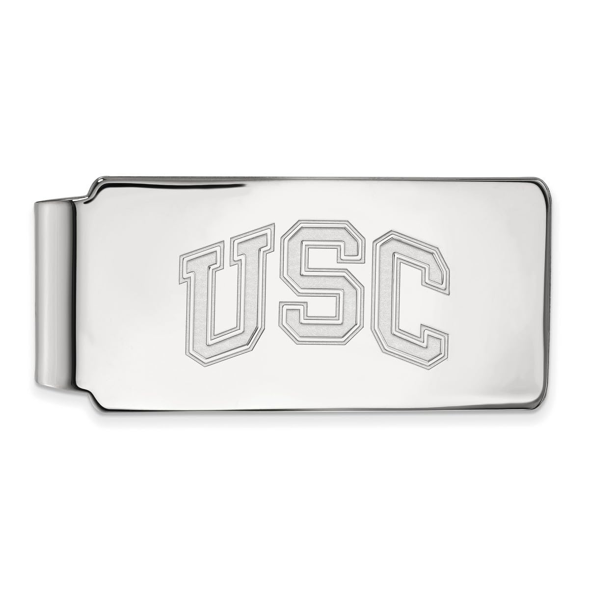USC Trojans Sterling Silver Money Clip - 53x24mm Official University of Southern California Alumni Gift for Men, Perfect for Graduation & Game Day Accessories