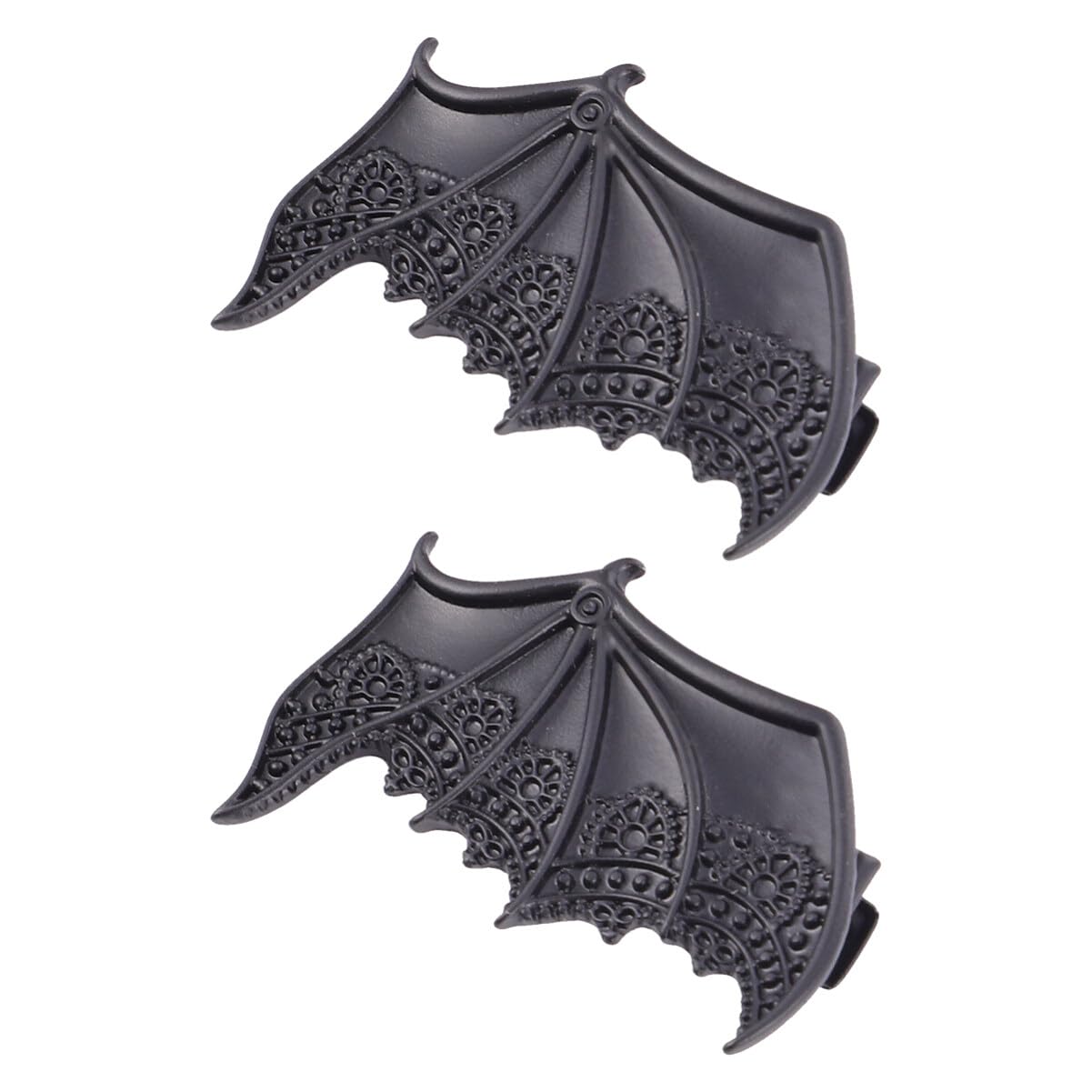 Halloween Bat Wings Hair Clips - 2Pcs Gothic Alloy Metal Hair Barrettes for Women, Gothic Hair Accessories for Halloween Costume & Party Decorations - Perfect for Cosplay, Themed Parties, and Spooky Events