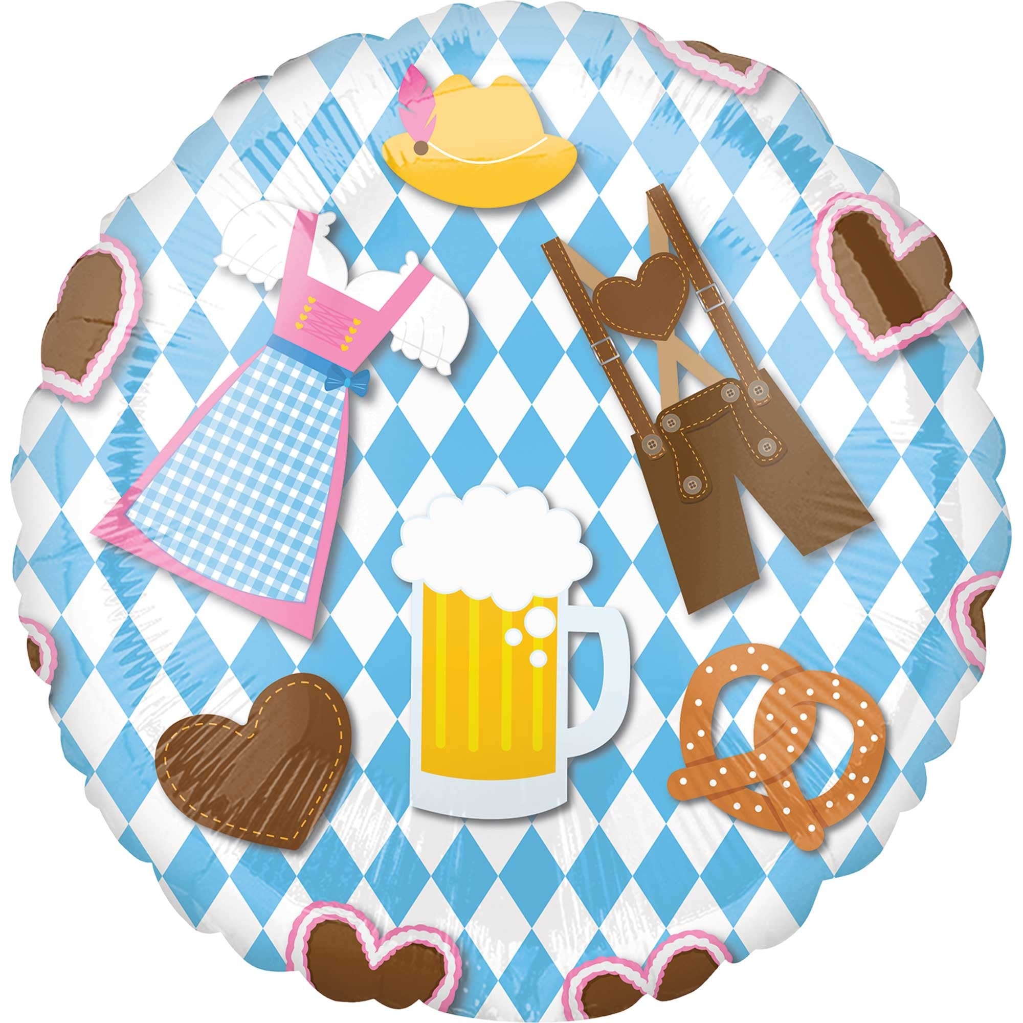 45cm Standard HX Oktoberfest Balloon - Premium German Beer Festival Decorations for Party, Wedding & Outdoor Events