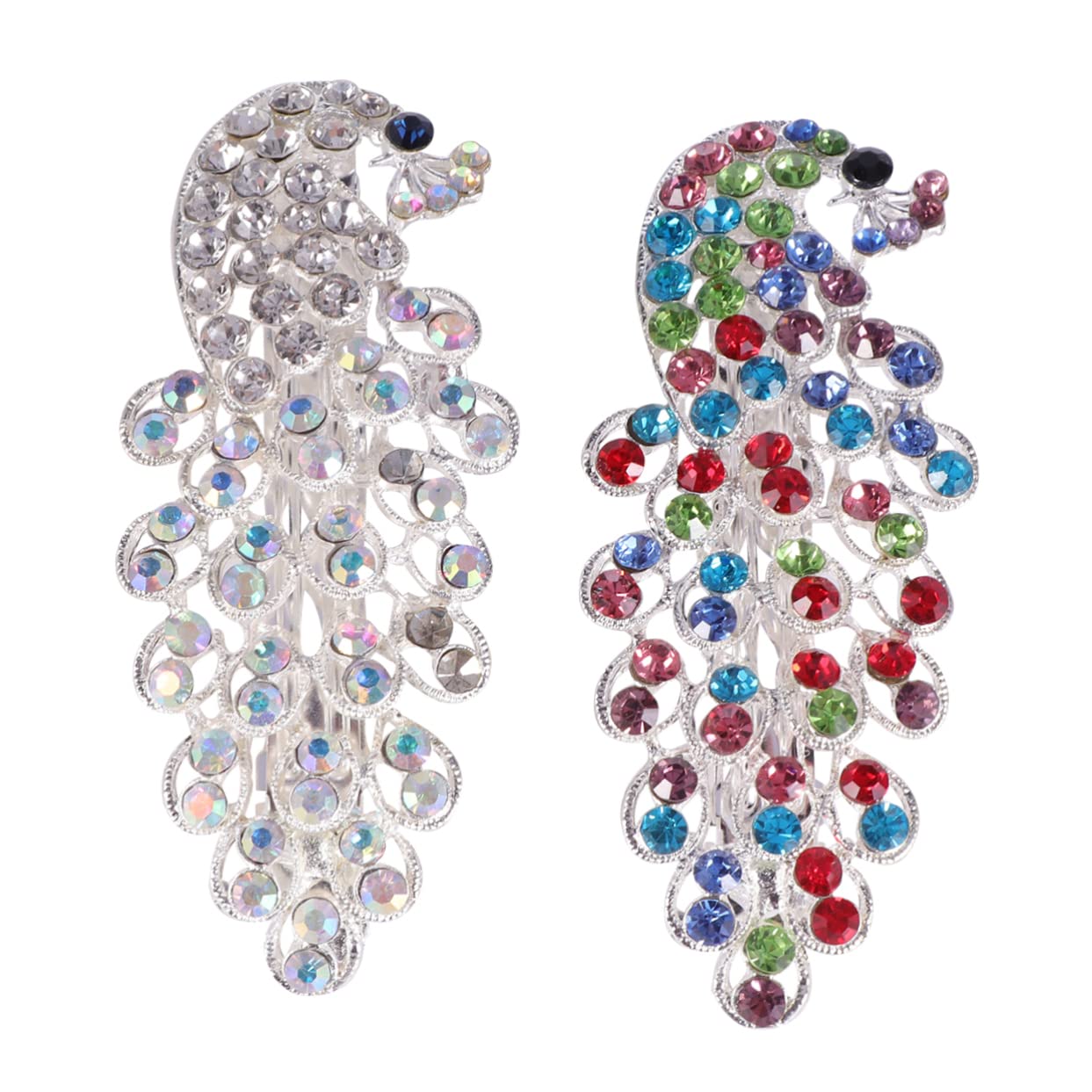 FOMIYES 2 Pack Spiral Hair Barrettes for Women & Girls - Cute Hair Clips & Hairpin Decorations for School, Parties & Everyday Styling