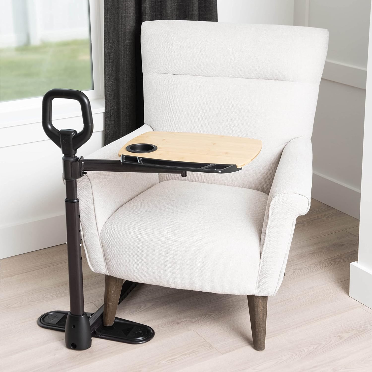 Stander Assist Tray - Adjustable Bedside Table for Meals, Laptops & Books - Perfect for Hospital, Elderly Care & Home Use