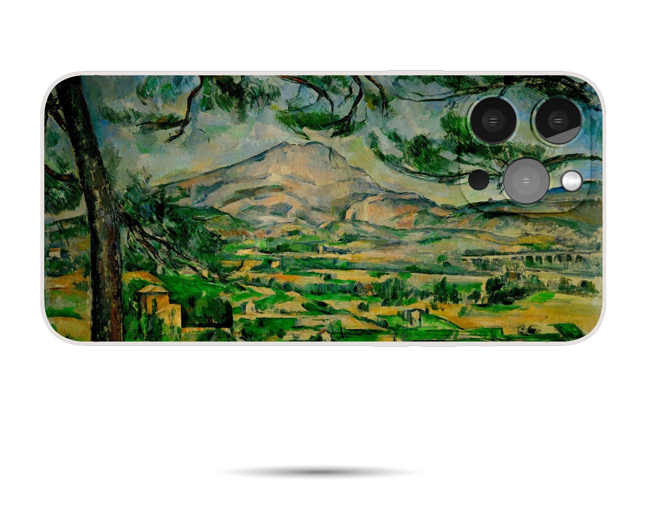 Paul Cezanne Famous Landscape Painting iPhone 14 Case - Premium Protective Cover for iPhone 12, iPhone X - Post Impressionist Art Aesthetic Phone Case - Perfect for Travel, Work & Everyday Use