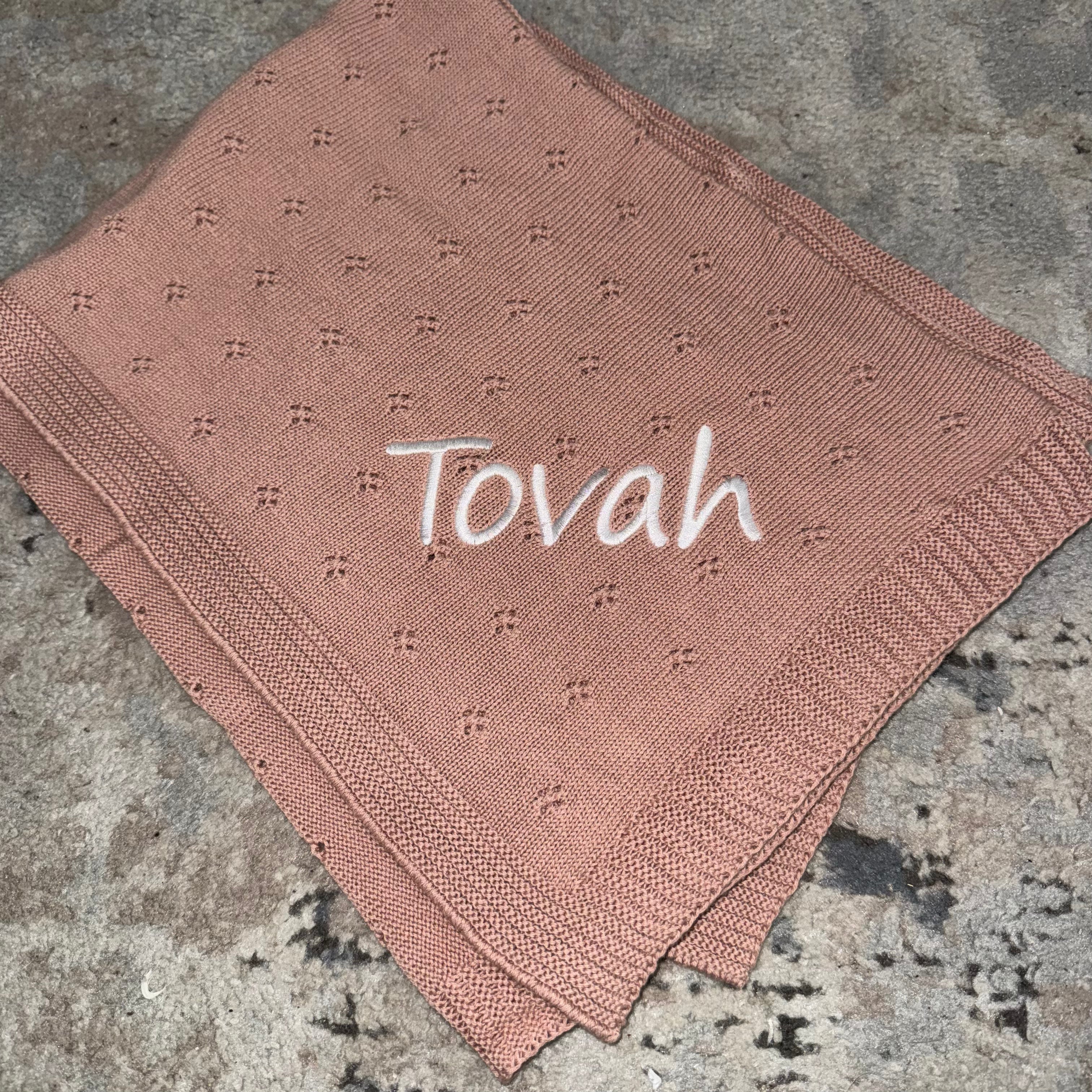 Domani Home Soft Flower Pale Pink Baby Blanket - Cozy & Breathable for Newborns, Infants, Toddlers - Perfect for Nursery, Swaddling, Stroller & Gift Giving