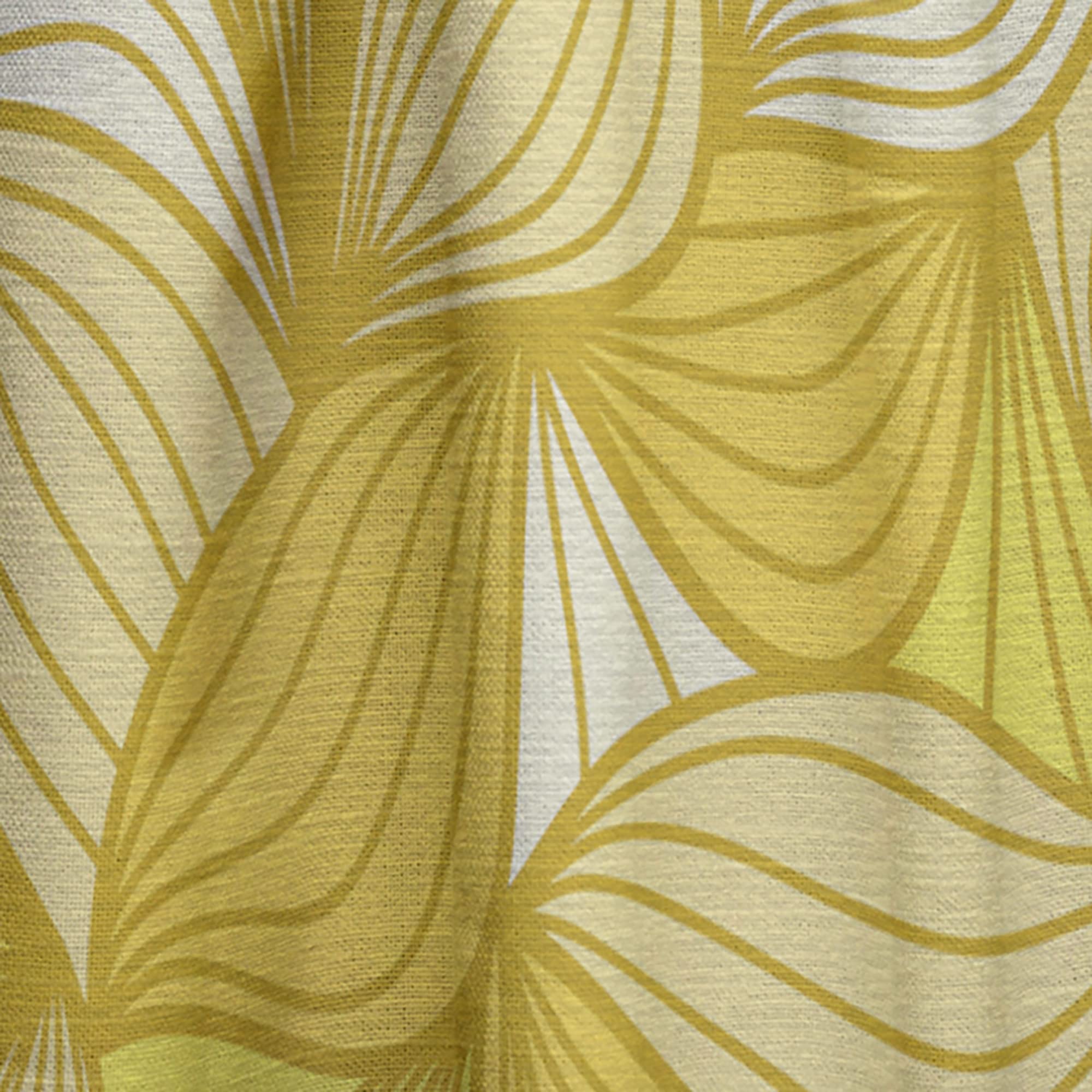 DesignQ Hand-Painted Wave Pattern Thermal Insulated Curtains - Single Panel 52x63 Inches for Bedroom & Living Room - Perfect for Home Decor, Noise Reduction & Light Blocking