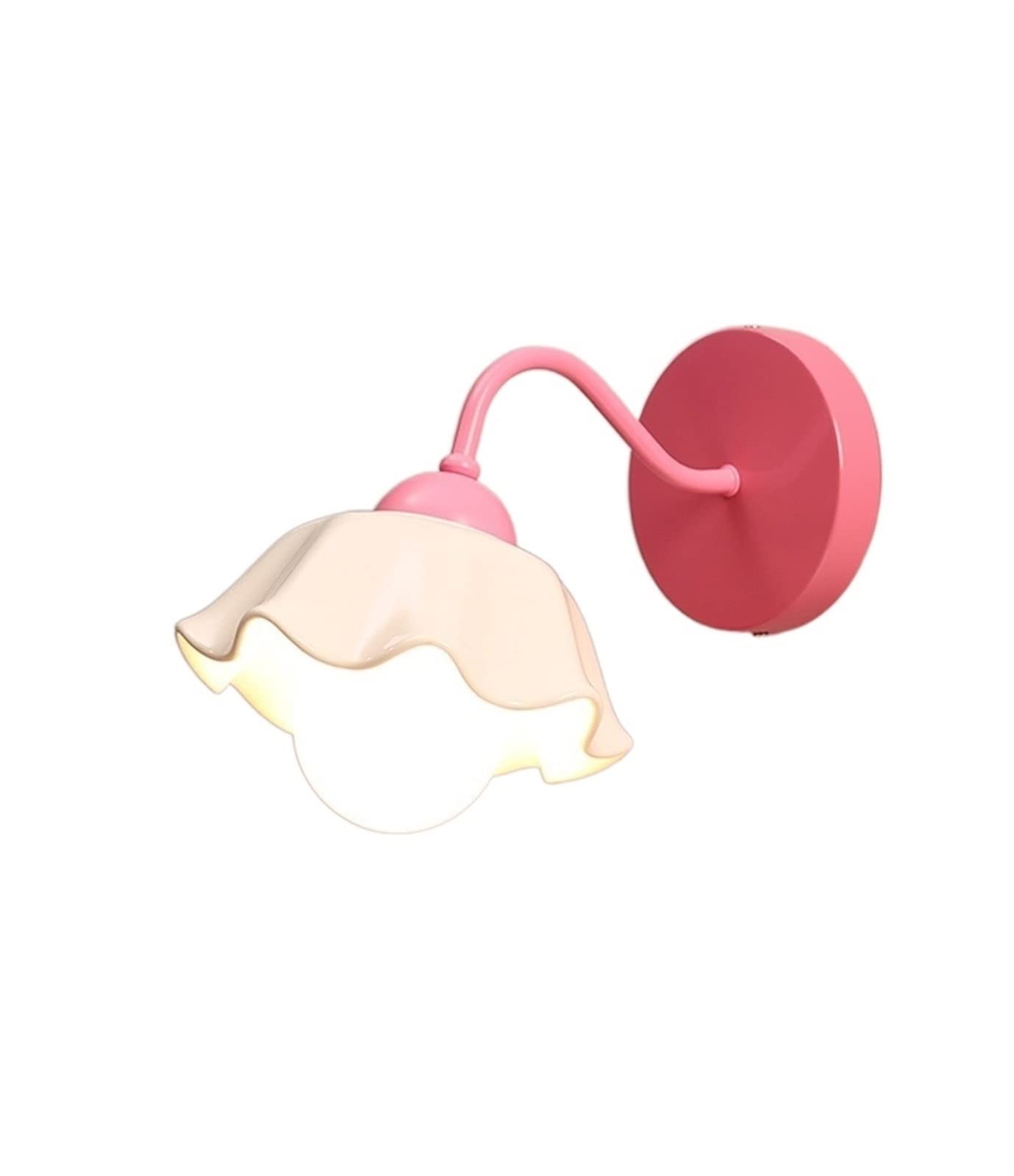 Nordic Modern Wall Mounted Light - E27 Wall Sconce for Children's Room, Living Room & Bedroom | American Pastoral & Mediterranean Style Wall Fixture | Perfect for Reading Light, Aisle & Stair Lighting