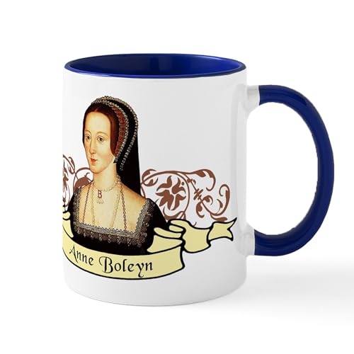 White/Navy Inside - Anne Boleyn Mug