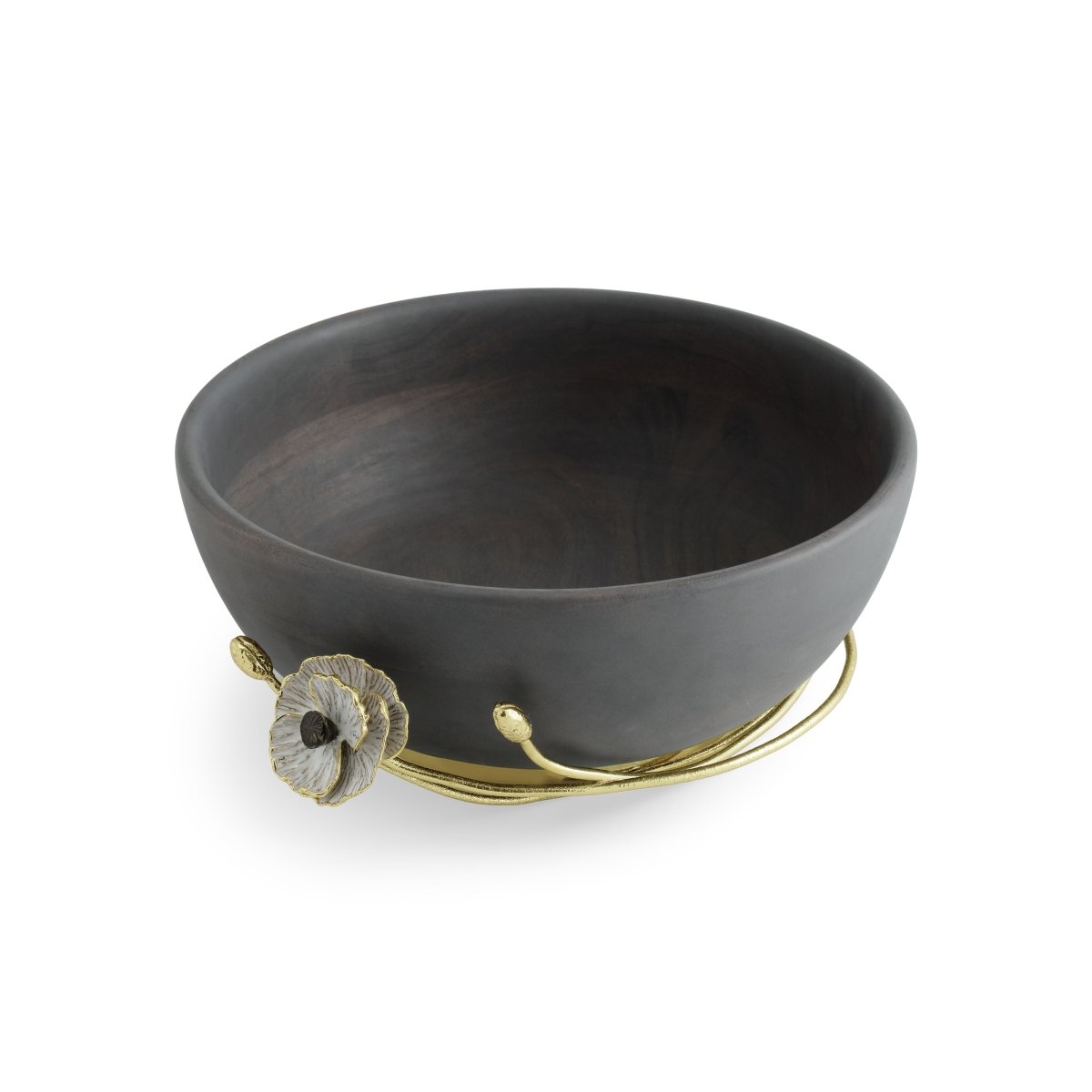 Handmade Anemone Wood Bowl - Natural Wooden Serving Bowl for Salad, Fruits & Snacks - Perfect for Home Decor, Kitchen & Dining Table Centerpiece