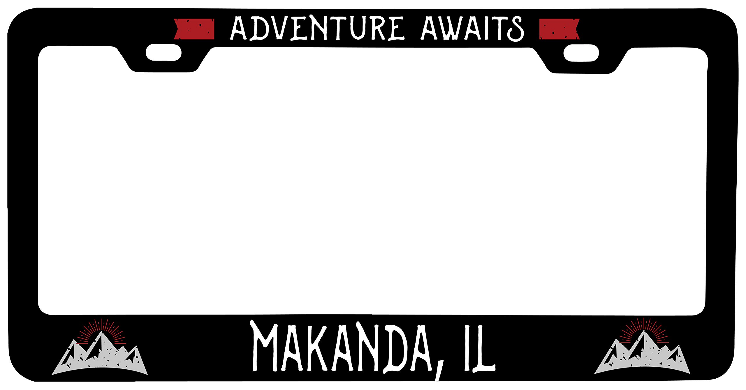 Makanda Illinois Vanity Metal License Plate Frame - Durable Car Accessory for Personalization & Style | Perfect for Cars, Trucks & Motorcycles