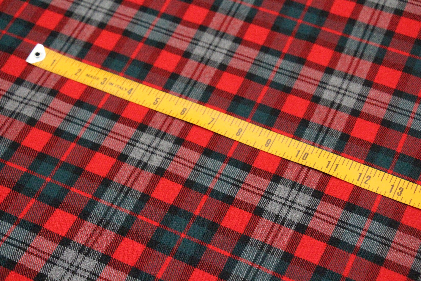 Bertoni Red Tartan Plaid Scarf - Soft Wool Blend Winter Wrap for Men & Women - Perfect for Cold Weather, Outdoor Activities, and Holiday Gifts
