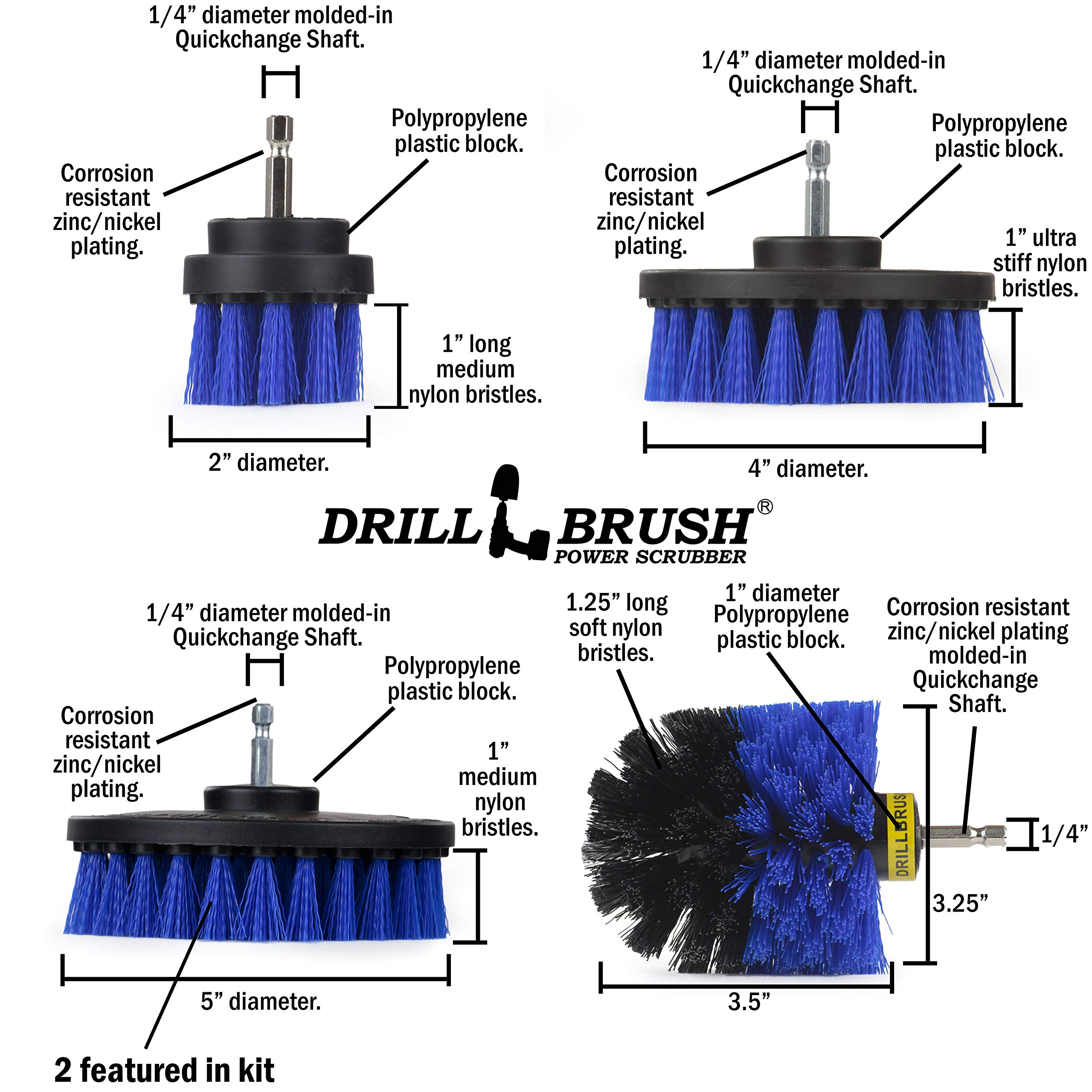 Premium Boat Brush Set - Heavy Duty Boat Hull & Deck Cleaning Kit with Barnacle Remover - Marine Grade Tank & Fish Tank Scrubbing Tools - Best Aquatic Cleaning Supplies for Boats, Yachts & Watercraft (Perfect for Marine Maintenance, Dock Cleaning & Underwater Surface Scrubbing)