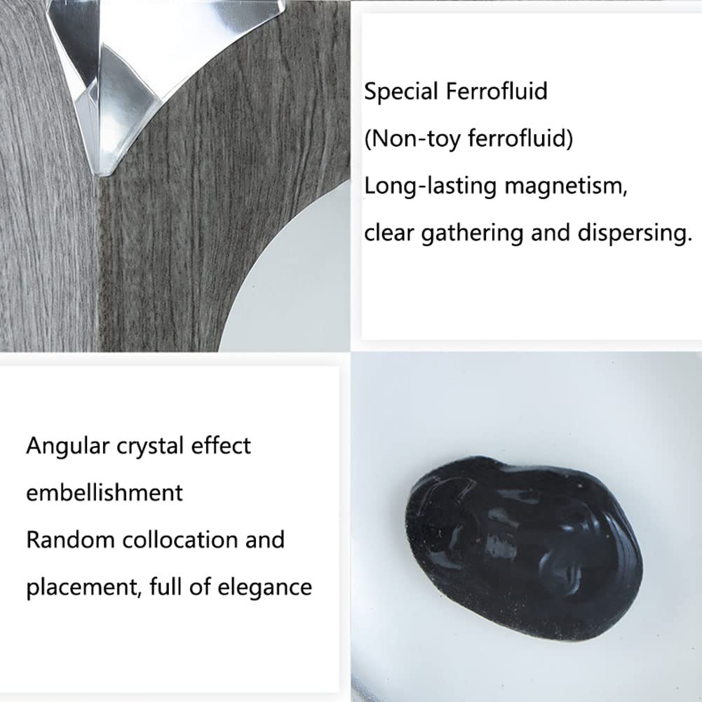 Ferrofluid Magnetic Bluetooth Speaker with Music Sync Rhythm Light - 360° Surround Sound for Home, Office & Desktop Decor - Perfect for Parties, Gaming & Relaxation