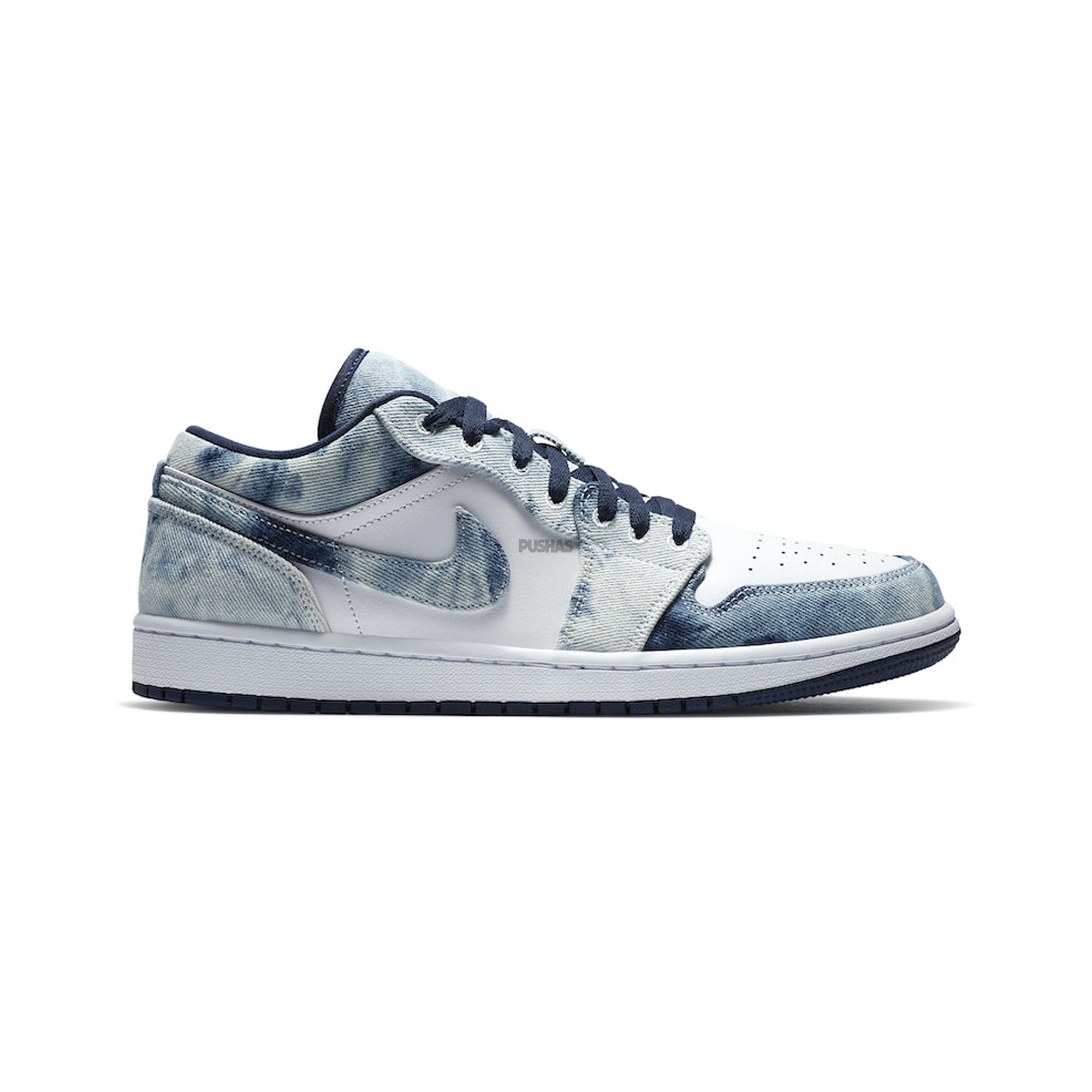 Air Jordan 1 Low 'Washed Denim' Sneakers (2024) - Men's Casual Basketball Shoes for Streetwear & Everyday Comfort