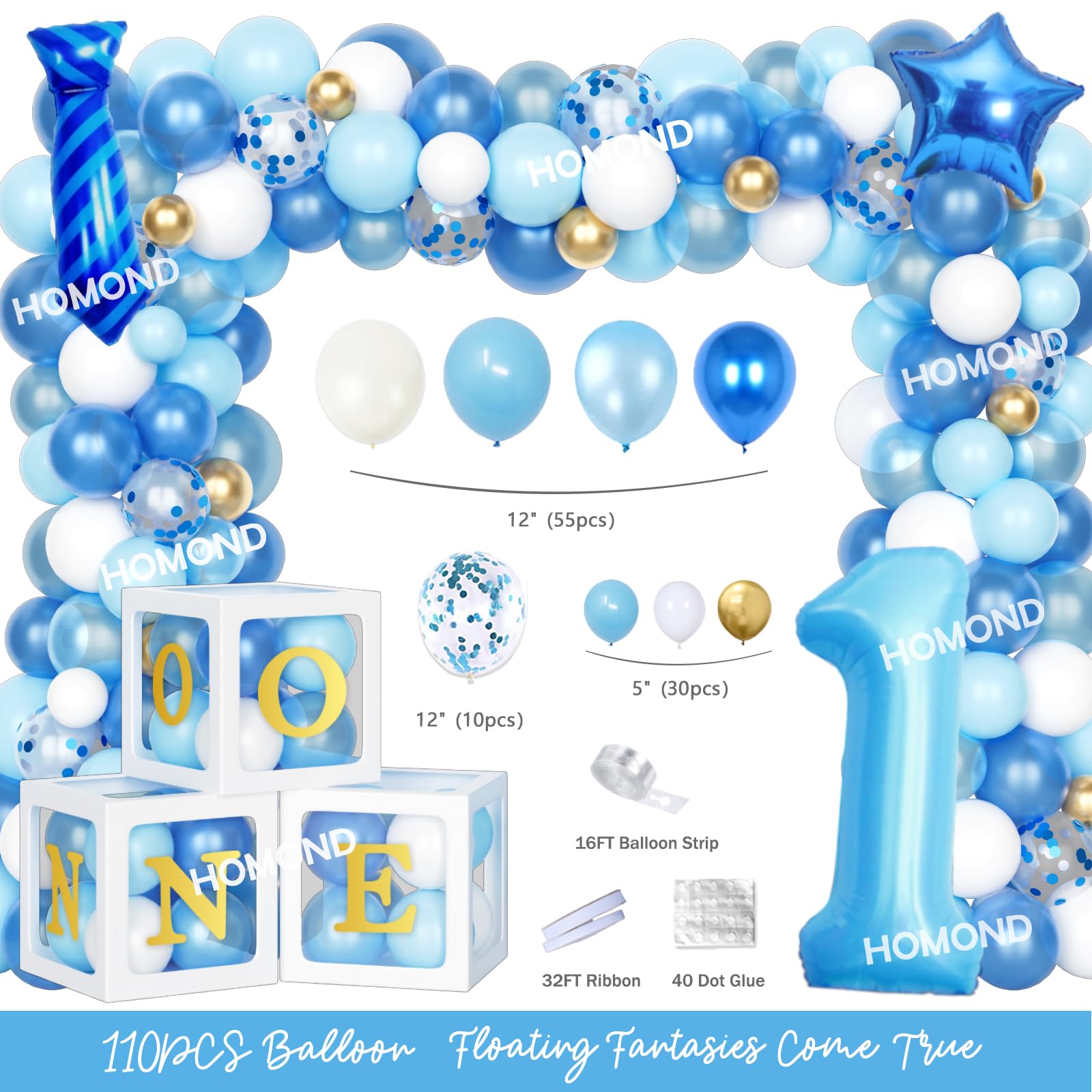 1st Birthday Decorations for Boys - Baby Boy First Birthday Party Supplies | Little Mr Onederful Theme Decor | One Year Old Birthday Party Ideas for Boys - Perfect for Baby's First Birthday Celebrations, Photo Backdrops & Cake Smash Sessions