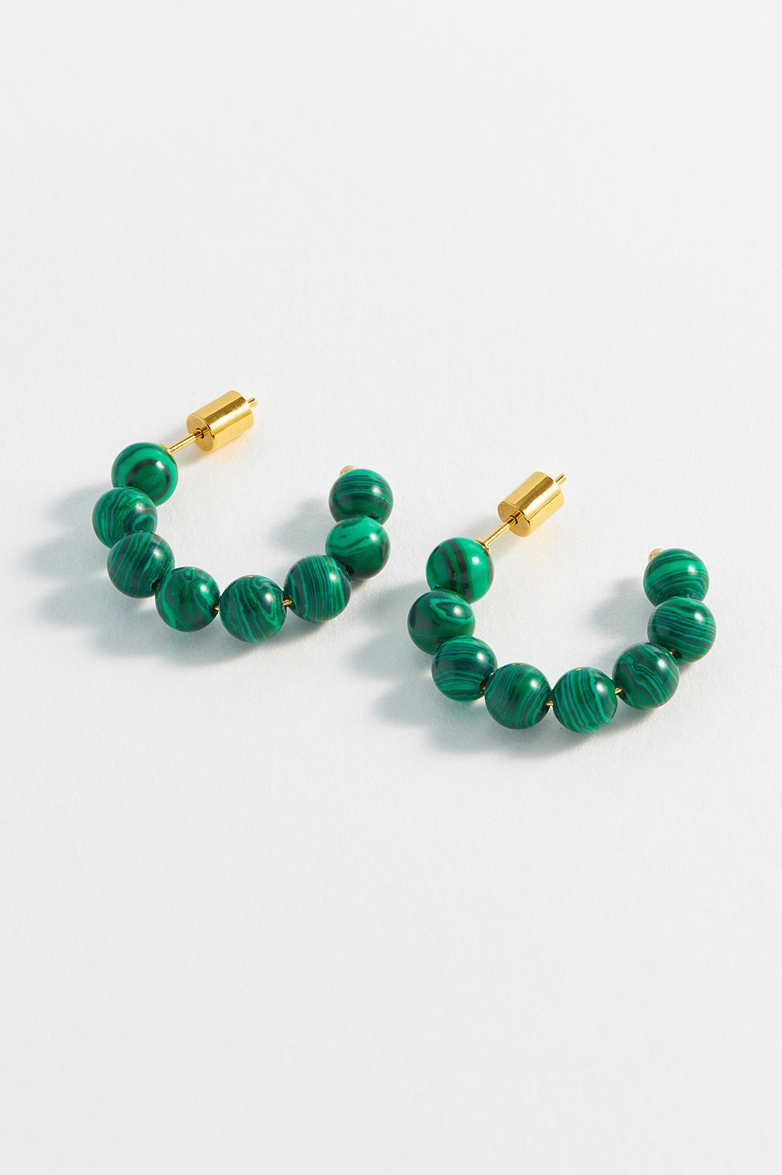 Mini Beaded Hoop Earrings - Dainty Gold Plated Boho Jewelry for Women - Perfect for Everyday Wear, Parties & Gifting