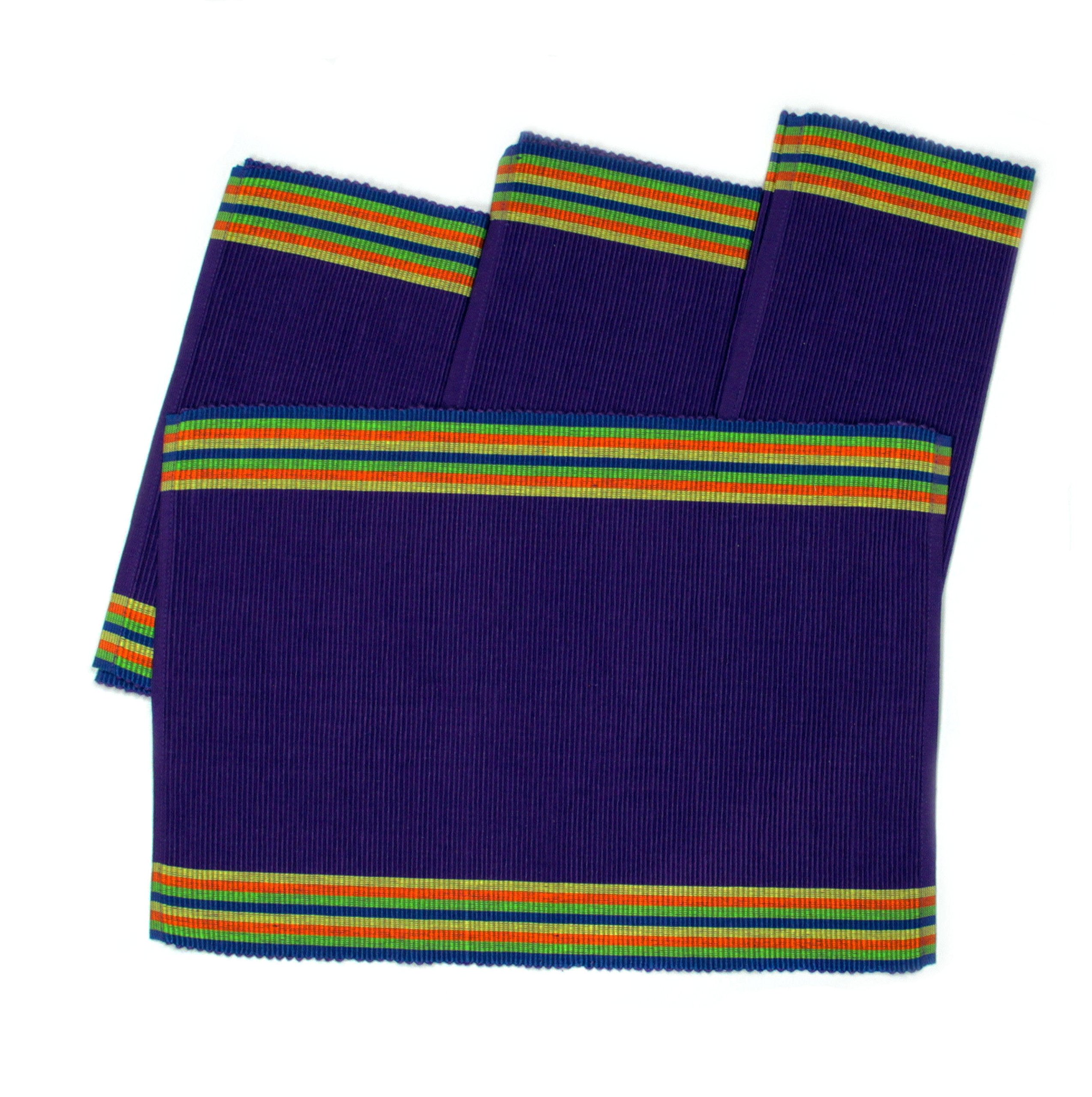 Premium Non-Slip Purple Kitchen Placemats Set - Heat Resistant Table Mats for Dining, Entertaining & Home Decor - Chef Craft Quality Placemats for Everyday Use & Special Occasions