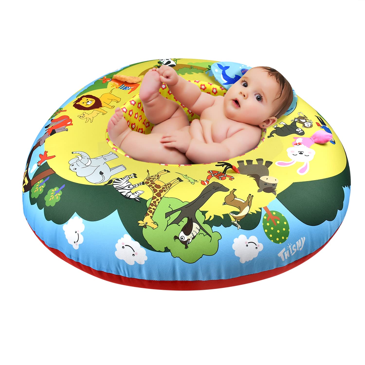THISMY Baby Activity Center & Play Ring - Sensory Learning Toy for Infants & Toddlers - Interactive Playmat for Crawling, Sitting & Tummy Time - Developmental Toys for 6-12 Month Old Babies