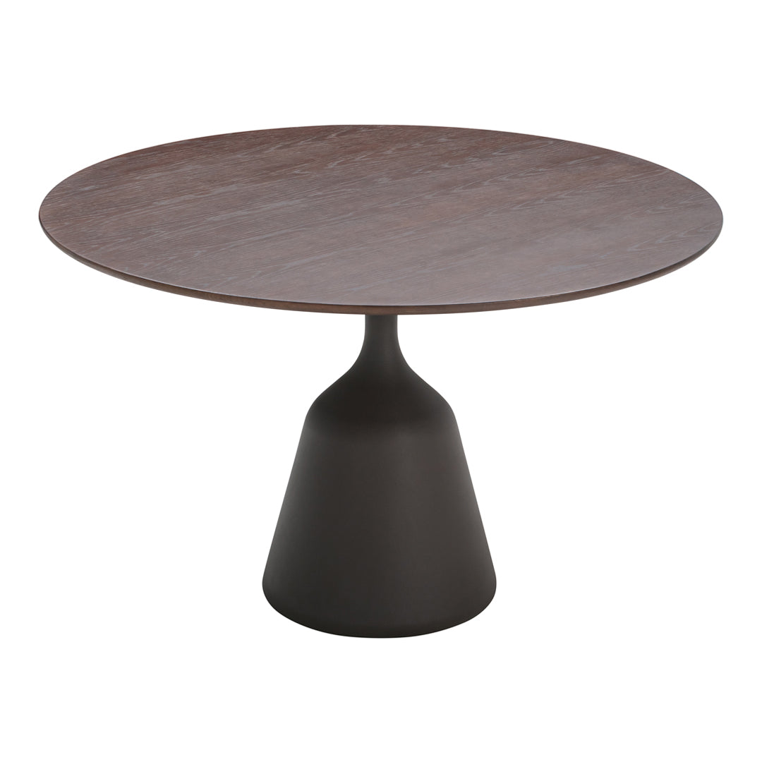 Modern Round Coin Dining Table - Elegant Metal Base & Tempered Glass Top for Kitchen, Dining Room, or Breakfast Nook - Perfect for Small Spaces & Contemporary Home Decor
