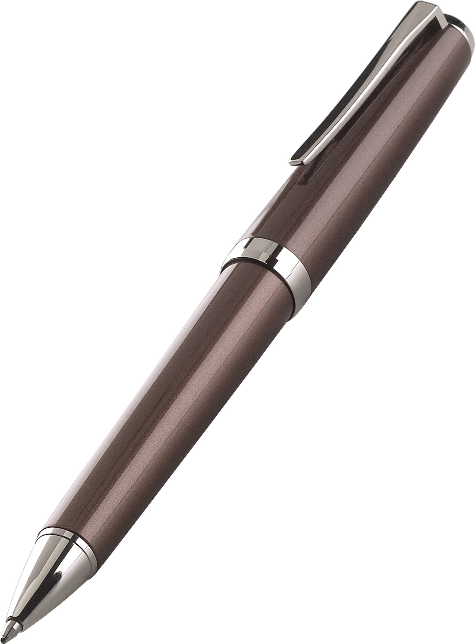Pilot Metal Falcon Collection Ballpoint Pen - Brown Barrel, Medium Point (60725) - Premium Writing Instrument for Office, School & Gifting