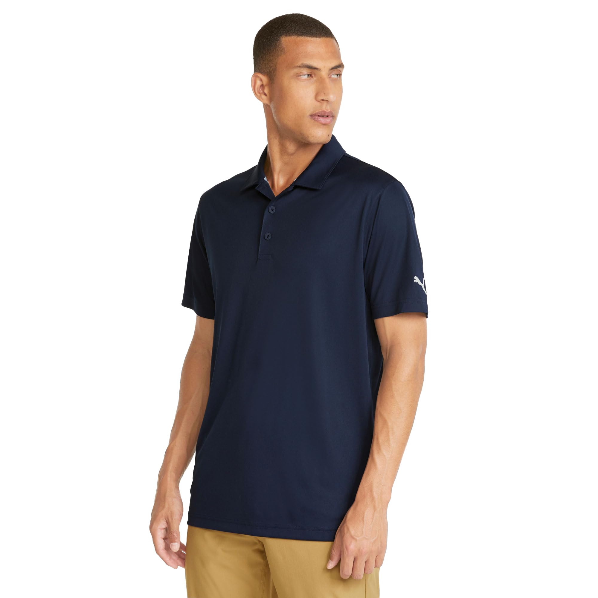 Puma Golf Men's Gamer Polo Shirt - Moisture Wicking Performance Golf Shirt, Navy Blazer, XXL - Perfect for Golf Tournaments, Country Club Events & Casual Wear