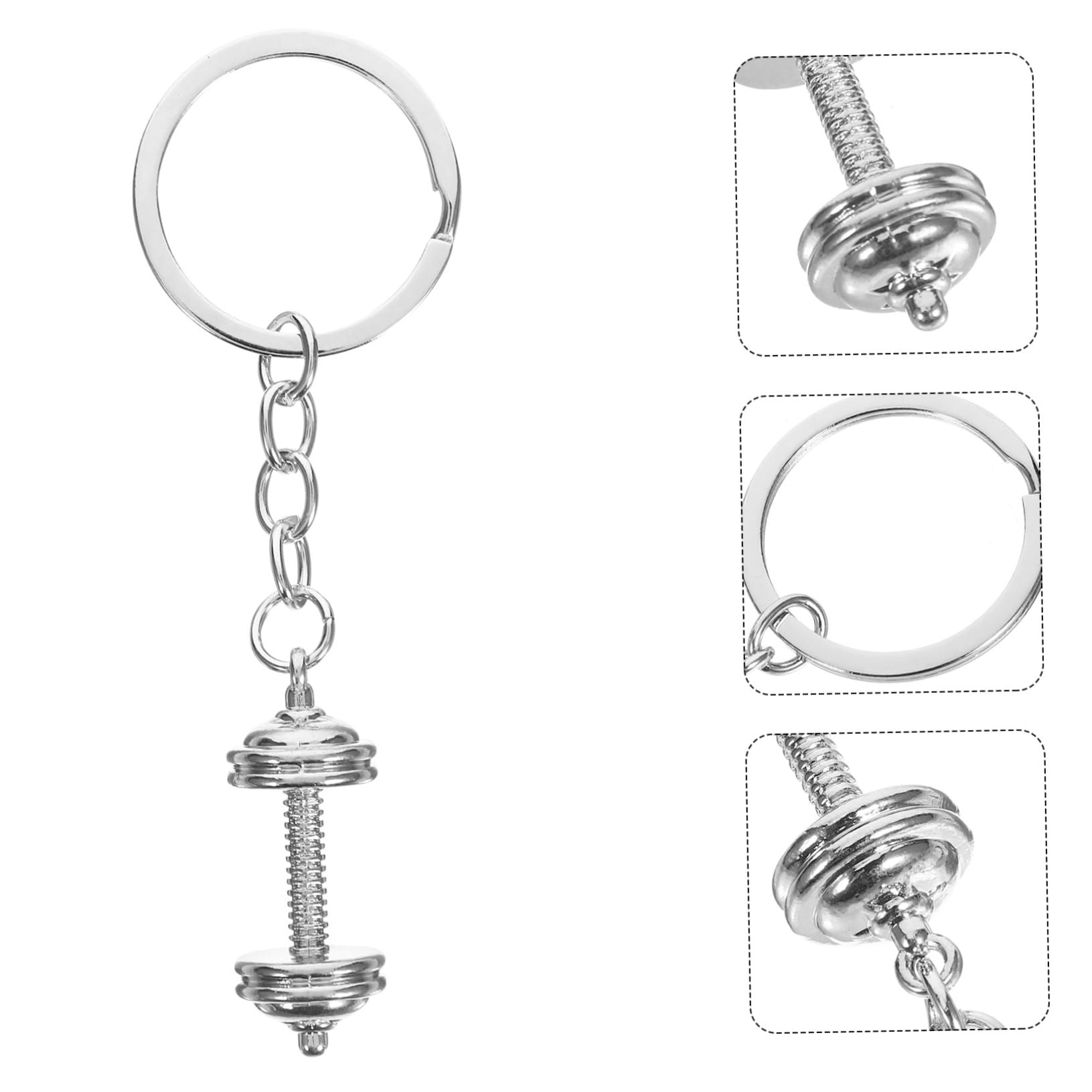 GAROZATION Dumbbell Keychain - Zinc Alloy Sports Keyrings for Gym, Fitness Enthusiasts & Handbag Accessories - Perfect for Workout, Sports & Everyday Carry