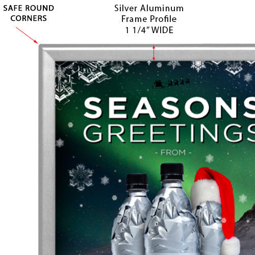 20x30 Safety Edge Snap Frame Poster Sign Display - 1 1/4