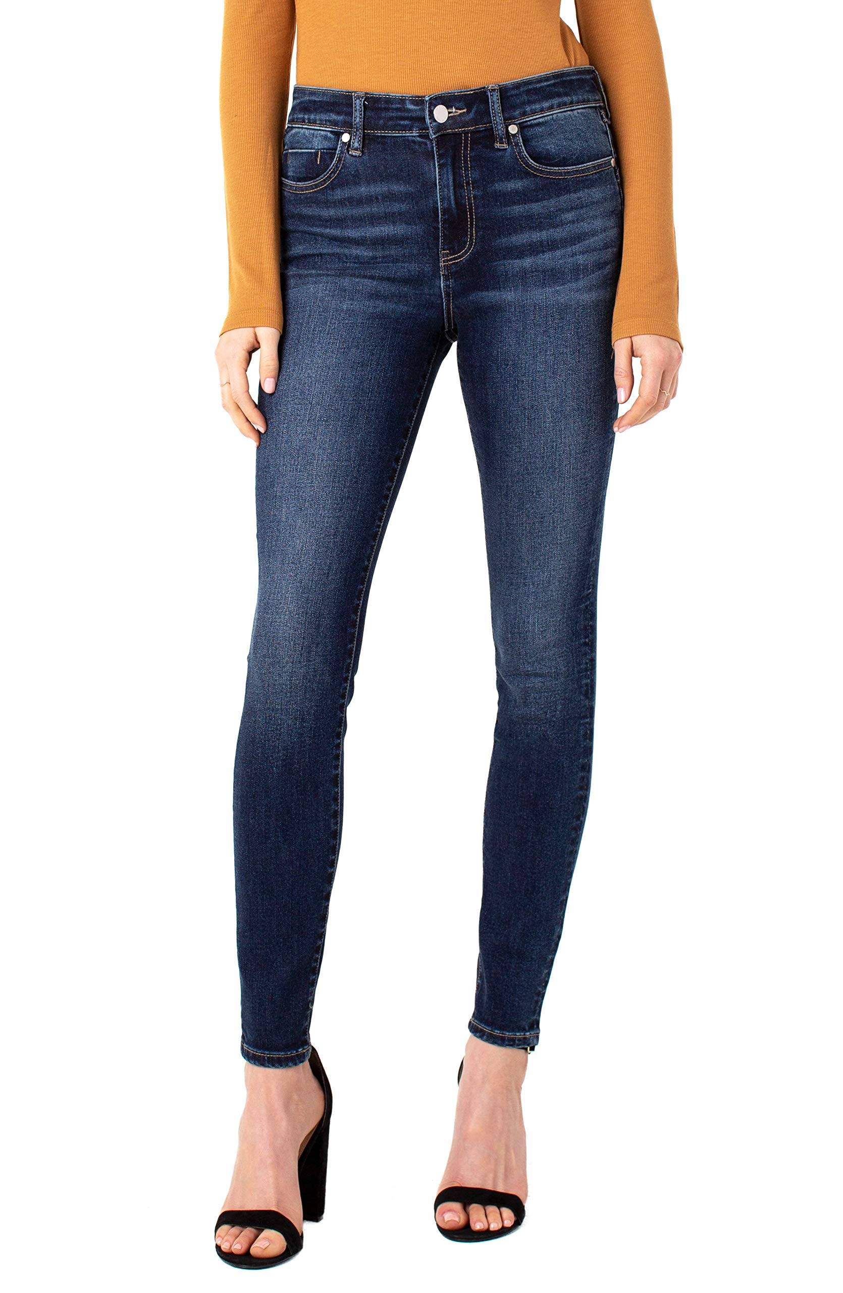 Liverpool Women's Piper Hugger Ankle Skinny Jeans - Stretch Denim Pants for Casual Wear & Night Out | Perfect for Work, Date Night & Everyday Fashion