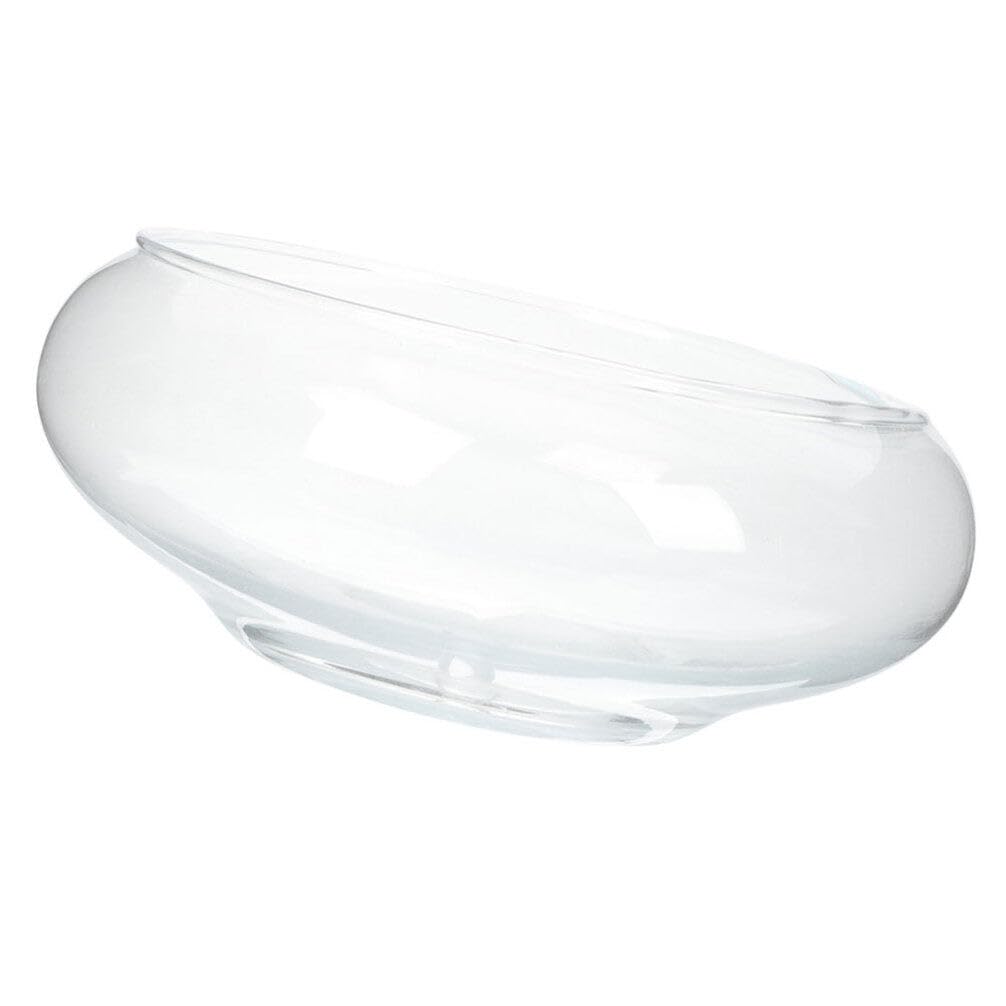 Zerodeko Clear Glass Fish Bowl - Hydroponic Plant Pot, Lotus Hydroponic Container, Small Round Aquarium for Goldfish & Betta Fish | Perfect for Home Decor, Office Desk, and Indoor Gardening