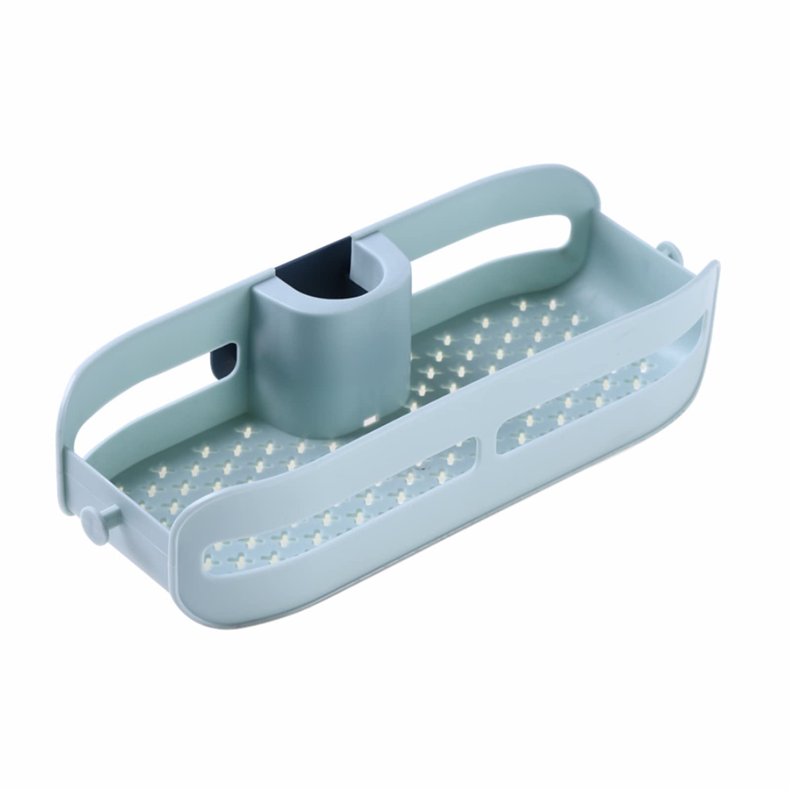 Stainless Steel Sponge Holder for Kitchen Sink - Drain Rack & Soap Dish Organizer - Bathroom & Kitchen Storage Accessories - Perfect for Sponges, Towels, and Soap by Faucet or Sink