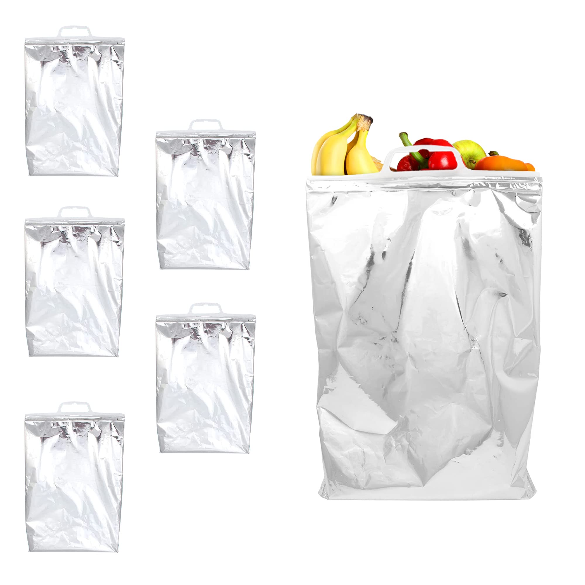 PUREVACY 100 Pack Insulated Food Shipping Bags 13