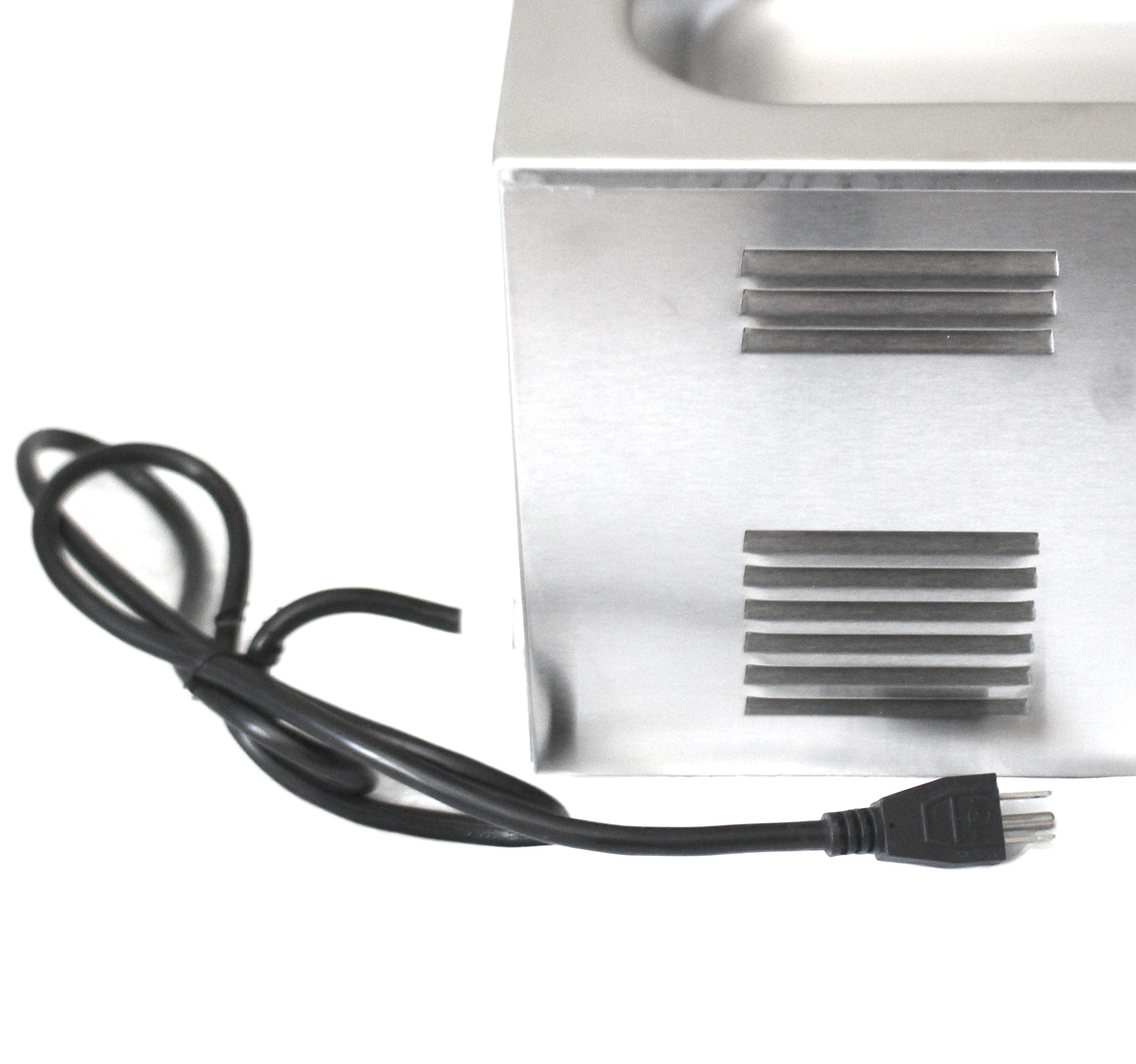 Tiger Chef Commercial Electric Food Warmer - Full Size Countertop Buffet Steam Table with Pan Cover - Ideal for Restaurants, Catering & Buffet Service