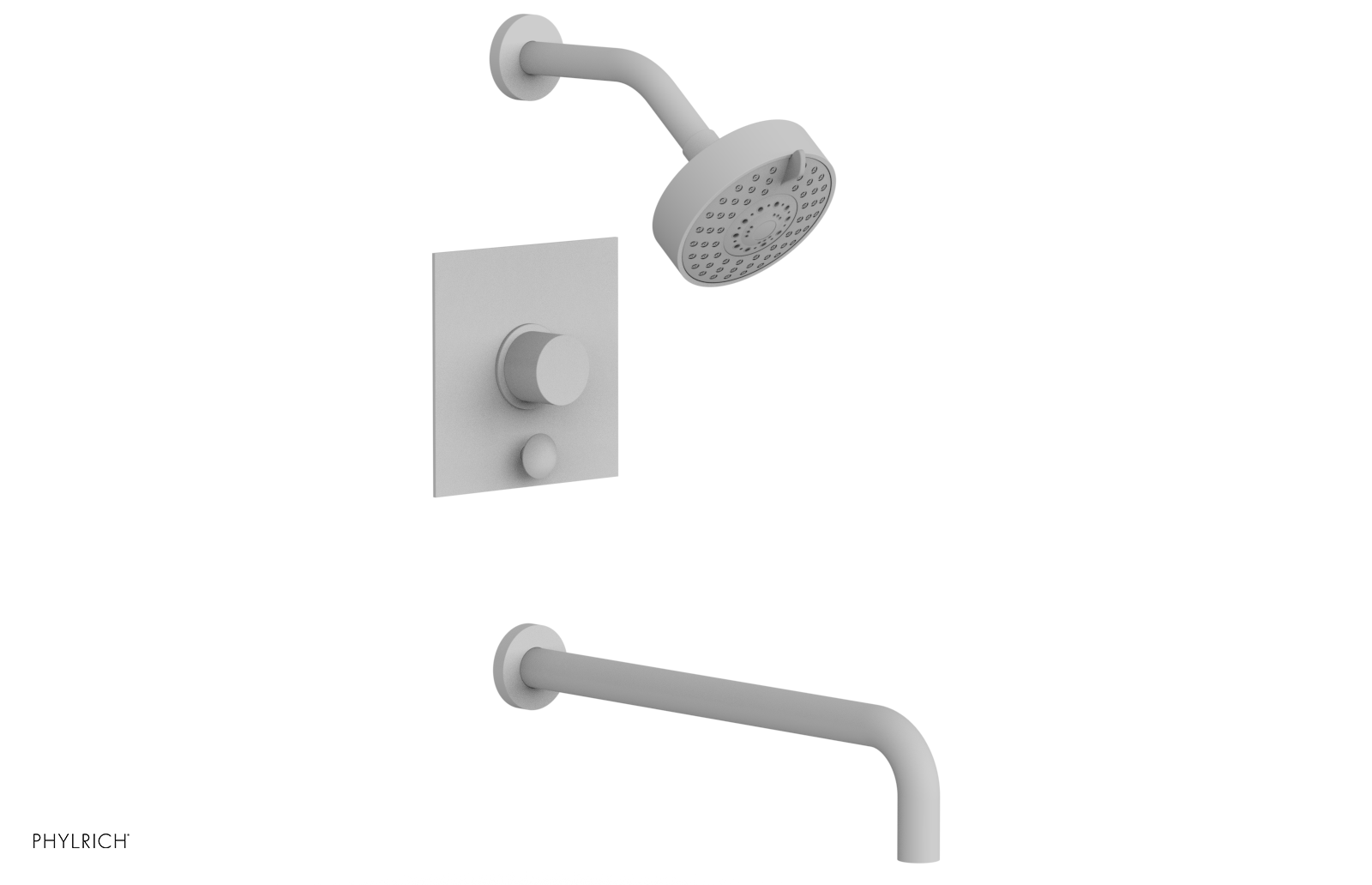 BASIC II 14 Pressure Balance Tub and Shower Set 230S 27 14 - Chrome Finish, Anti-Scald Valve for Safe Bathing, Ideal for Home & Hotel Bathroom Renovation